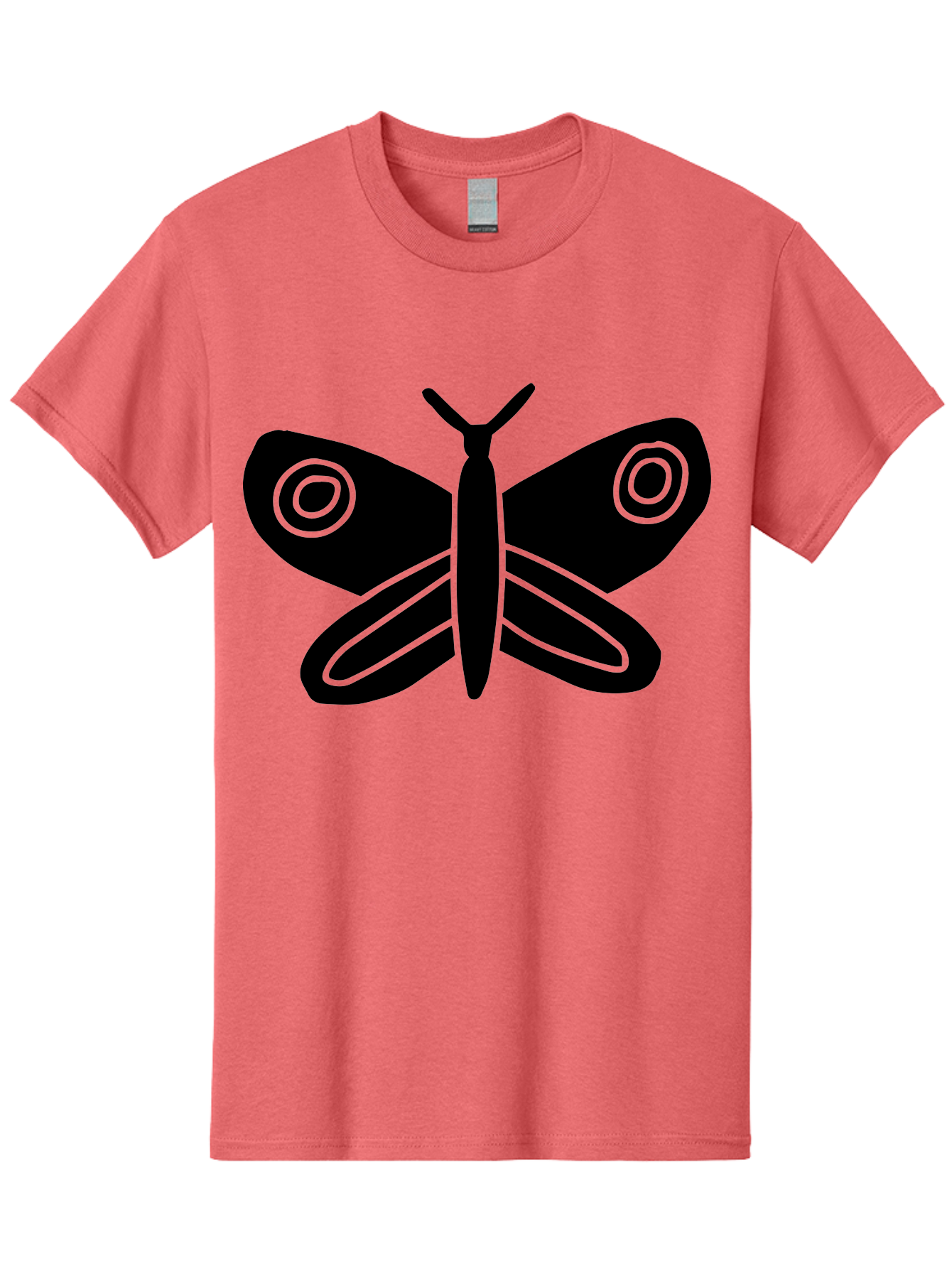 Luna-Moth Men'S Graphic Tee, 100% Cotton, Comfortable Casual Summer Wear, Machine Washable, Simple Moth Design, Minimalist Art, Black Silhouette, Green Outline, Stylized Insect, Modern Graphic, Wing Pattern, Nature Inspiration - Aaa604 5