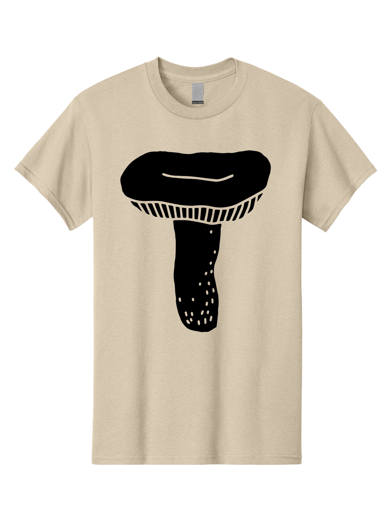 Mushroom Men'S Graphic Tee, 100% Cotton, Comfortable Casual Summer Wear, Machine Washable, Black Mushroom, Simple Design, Minimalist Art, Fungal Illustration, Stylized Fungus, Green Accents, Abstract Shape, Modern Graphics, - Aaa608 27
