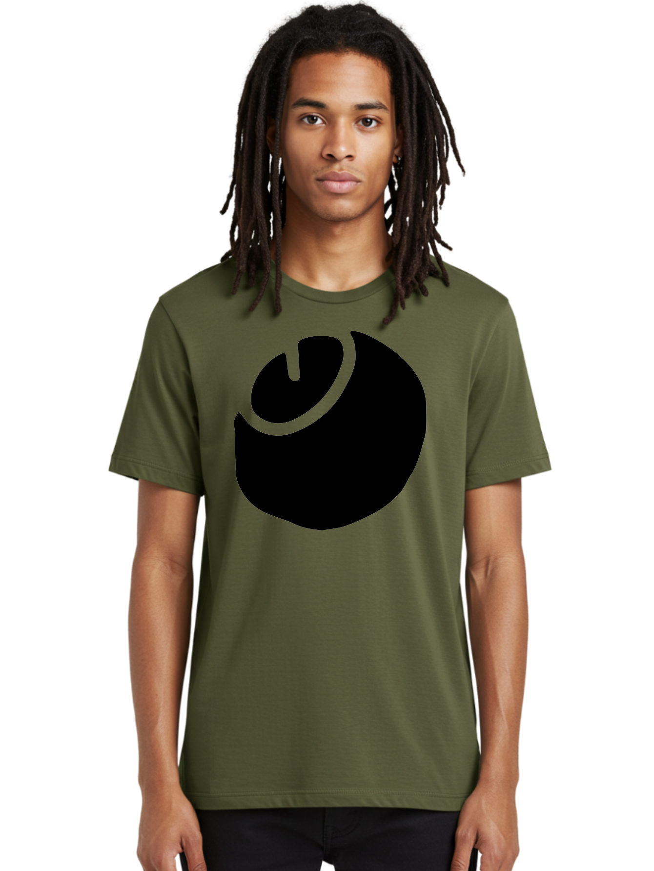 Steam-Logo Men'S Graphic Tee, 100% Cotton, Comfortable Casual Summer Wear, Machine Washable, Abstract Black Shape, Neon Green Outline, Modern Design, Futuristic Art, Bold Graphics, Minimalist Style, Creative Visuals - Aaa611 8