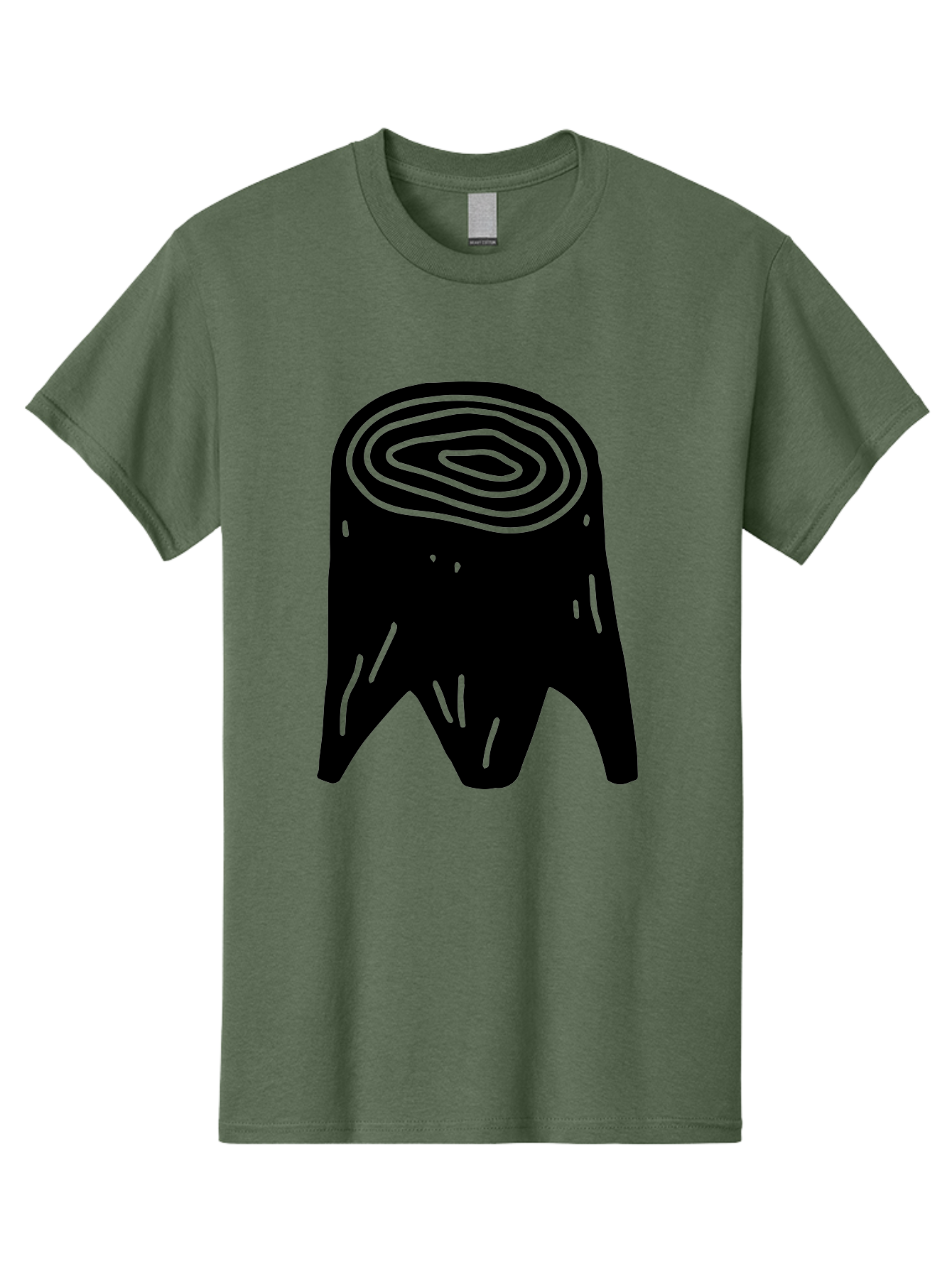 Tooth Men'S Graphic Tee, 100% Cotton, Comfortable Casual Summer Wear, Machine Washable, Black Tooth Silhouette, Dental Anatomy, Tooth Illustration, Abstract Tooth Design, Simple Graphics, Minimalist Art, Neon Green Outline, - Aaa613 15
