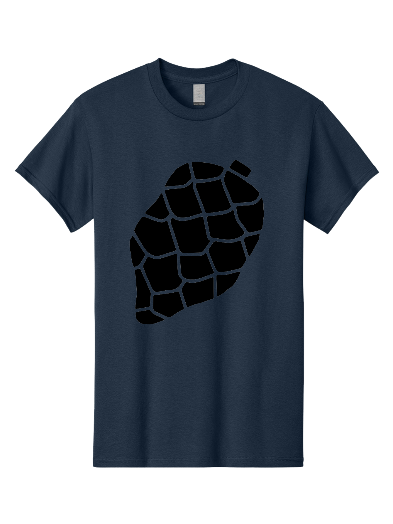 Turtle-Shell Men'S Graphic Tee, 100% Cotton, Comfortable Casual Summer Wear, Machine Washable, Turtle Shell, Black And Green, Reptile Scales, Natural Pattern, Wildlife, Animal Design, Abstract Shape - Aaa616 19