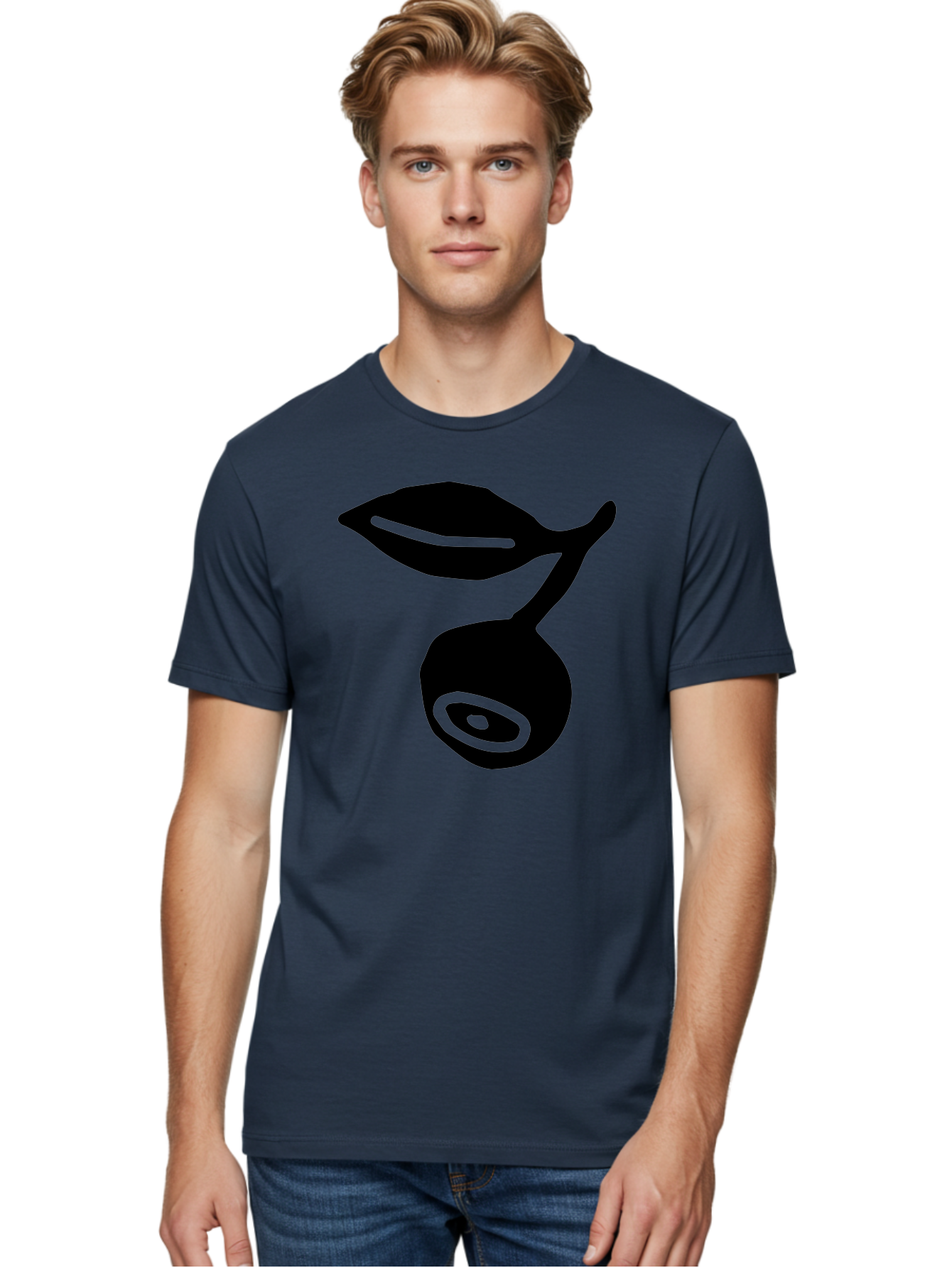 Whale Men'S Graphic Tee, 100% Cotton, Comfortable Casual Summer Wear, Machine Washable, Stylized Whale Silhouette, Abstract Art, Minimalist Design, Black And Green Color Scheme, Ocean Creature, Sea Animal, Modern Illustration, Simple Shapes - Aaa617 6