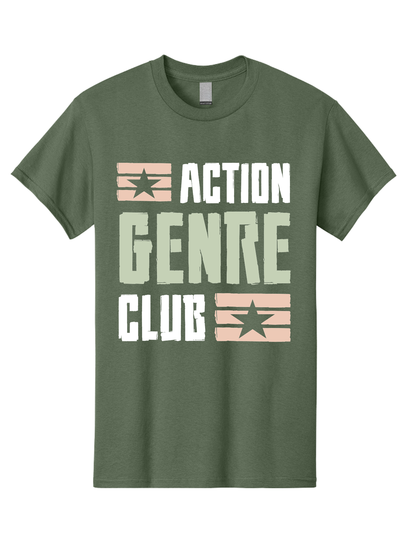 Action-Genre-Club Men'S Graphic Tee, 100% Cotton, Comfortable Casual Summer Wear, Machine Washable, Action Genre, Action Movies, Film Enthusiasts, Movie Buffs, Club Logo, Entertainment, Cinematic Experience, Adventure, Thriller, Blockbuster - Aaa619 15