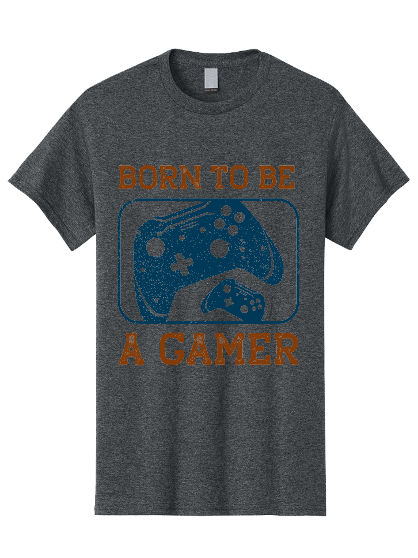 Born-To-Be-A-Gamer Men'S Graphic Tee, 100% Cotton, Comfortable Casual Summer Wear, Machine Washable, Gaming Controller, Born To Be A Gamer, Video Game Accessories, Gamer Lifestyle, Gaming Culture, Gaming Passion, Game Console - Aaa621 27