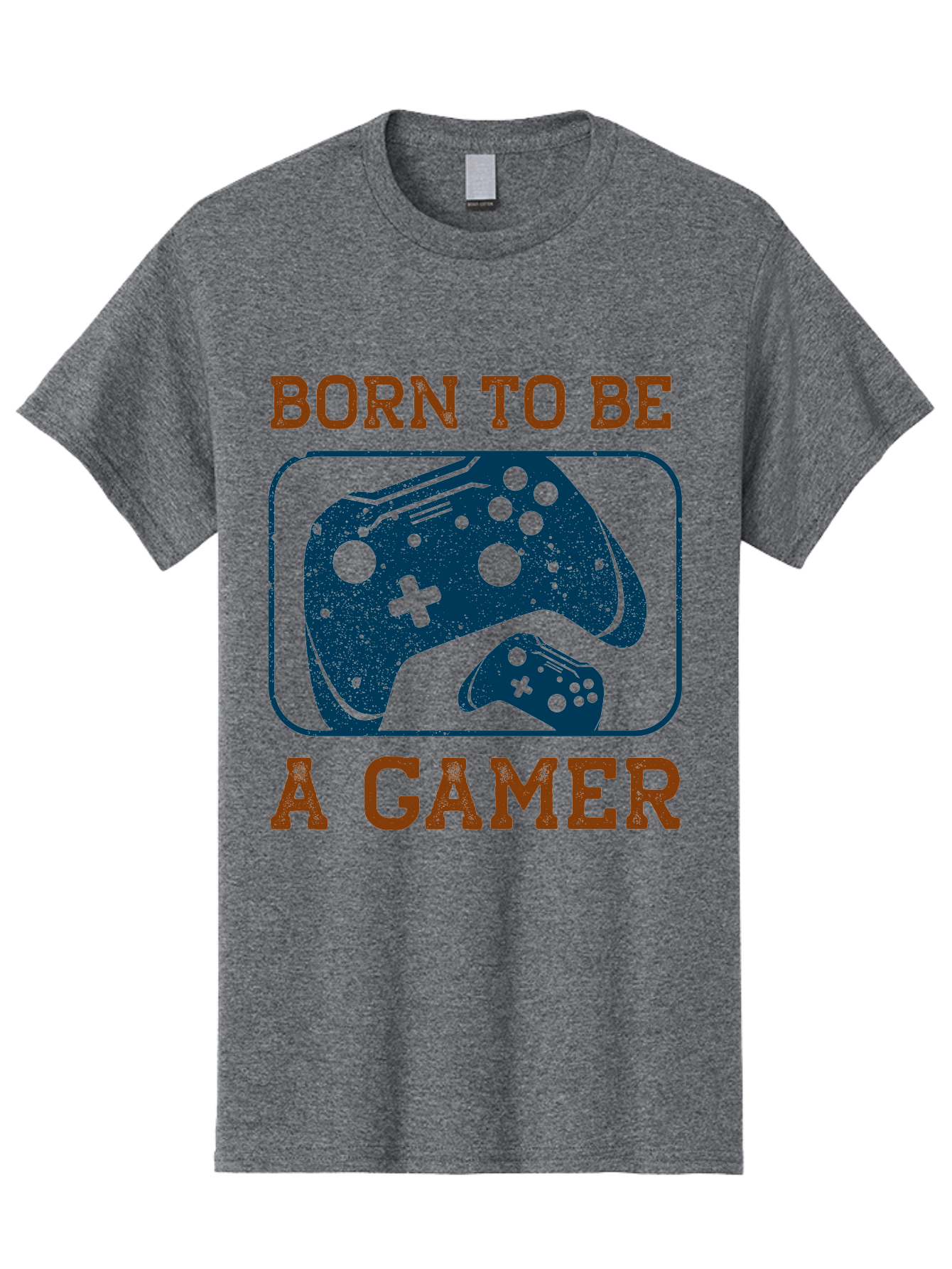 Born-To-Be-A-Gamer Men'S Graphic Tee, 100% Cotton, Comfortable Casual Summer Wear, Machine Washable, Gaming Controller, Born To Be A Gamer, Video Game Accessories, Gamer Lifestyle, Gaming Culture, Gaming Passion, Game Console - Aaa621 11