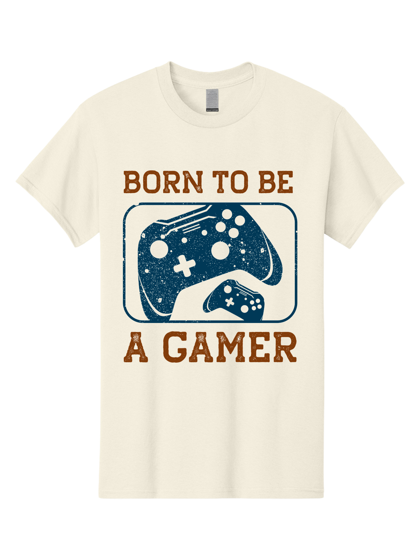 Born-To-Be-A-Gamer Men'S Graphic Tee, 100% Cotton, Comfortable Casual Summer Wear, Machine Washable, Gaming Controller, Born To Be A Gamer, Video Game Accessories, Gamer Lifestyle, Gaming Culture, Gaming Passion, Game Console - Aaa621 29
