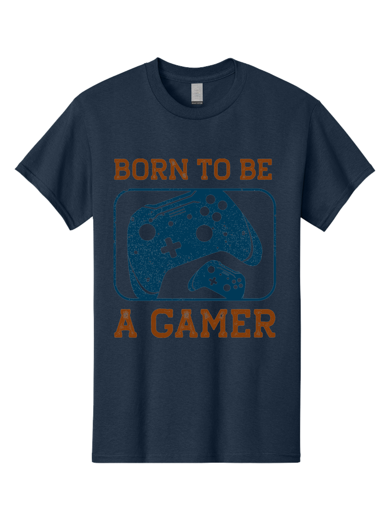 Born-To-Be-A-Gamer Men'S Graphic Tee, 100% Cotton, Comfortable Casual Summer Wear, Machine Washable, Gaming Controller, Born To Be A Gamer, Video Game Accessories, Gamer Lifestyle, Gaming Culture, Gaming Passion, Game Console - Aaa621 7