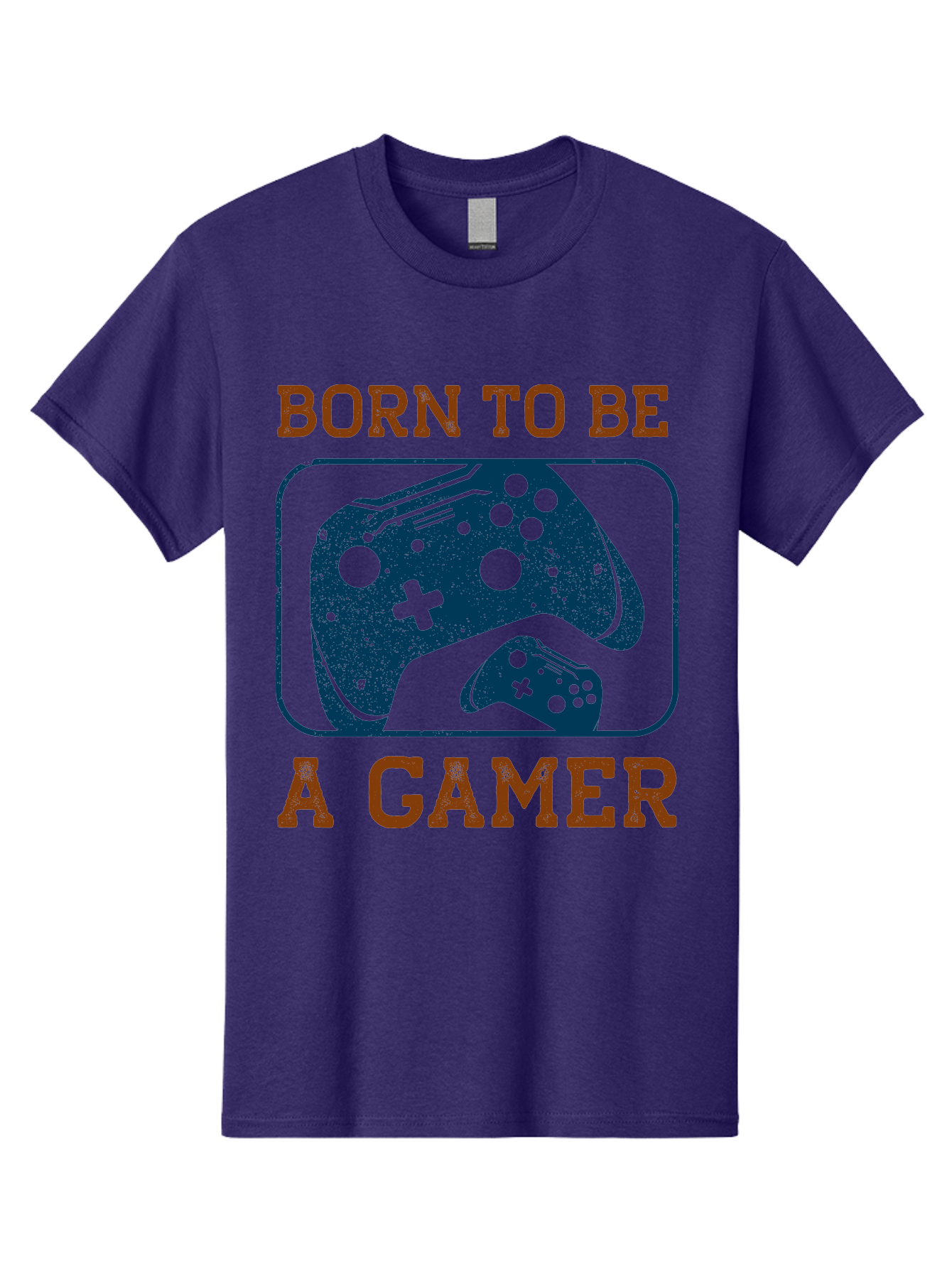 Born-To-Be-A-Gamer Men'S Graphic Tee, 100% Cotton, Comfortable Casual Summer Wear, Machine Washable, Gaming Controller, Born To Be A Gamer, Video Game Accessories, Gamer Lifestyle, Gaming Culture, Gaming Passion, Game Console - Aaa621 19