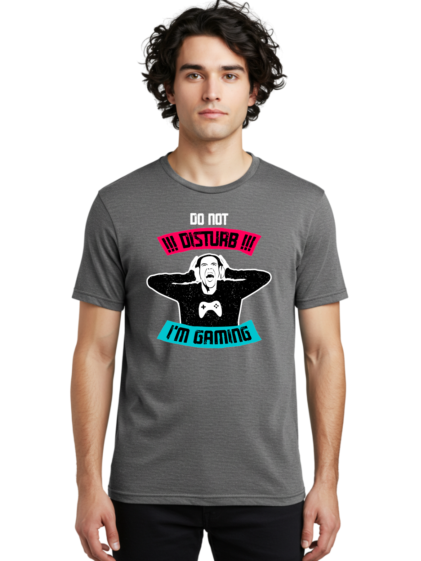 Do-Not-Disturb-I-M-Gaming Men'S Graphic Tee, 100% Cotton, Comfortable Casual Summer Wear, Machine Washable, Gaming Warning, Do Not Disturb, Gamer Warning, Gaming Sign, Gamer Alert, Game On, Serious Gamer, Warning Sign, Gamer Life - Aaa623 28