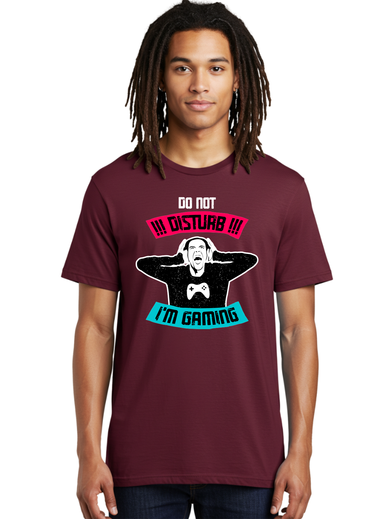 Do-Not-Disturb-I-M-Gaming Men'S Graphic Tee, 100% Cotton, Comfortable Casual Summer Wear, Machine Washable, Gaming Warning, Do Not Disturb, Gamer Warning, Gaming Sign, Gamer Alert, Game On, Serious Gamer, Warning Sign, Gamer Life - Aaa623 8