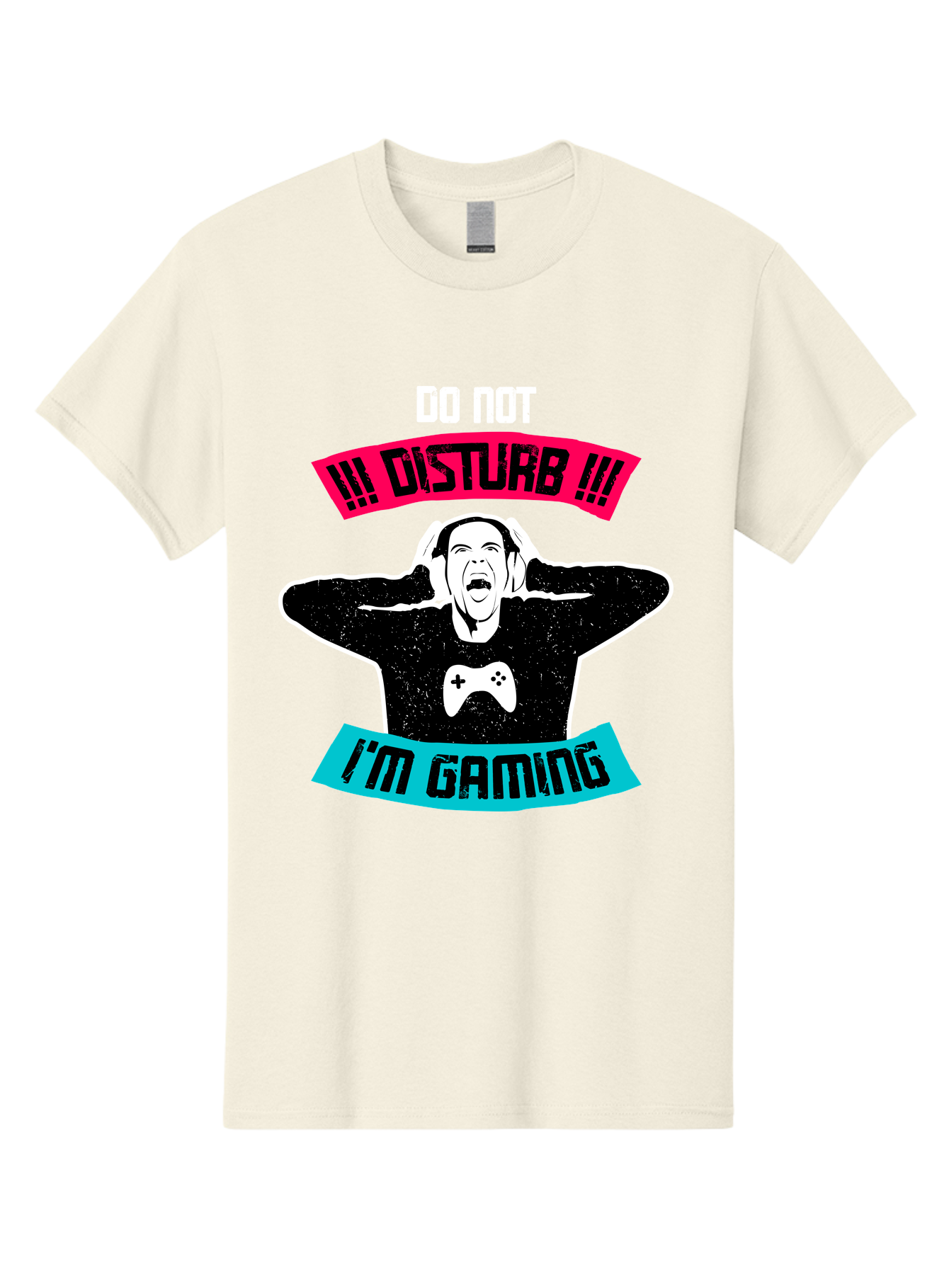 Do-Not-Disturb-I-M-Gaming Men'S Graphic Tee, 100% Cotton, Comfortable Casual Summer Wear, Machine Washable, Gaming Warning, Do Not Disturb, Gamer Warning, Gaming Sign, Gamer Alert, Game On, Serious Gamer, Warning Sign, Gamer Life - Aaa623 19