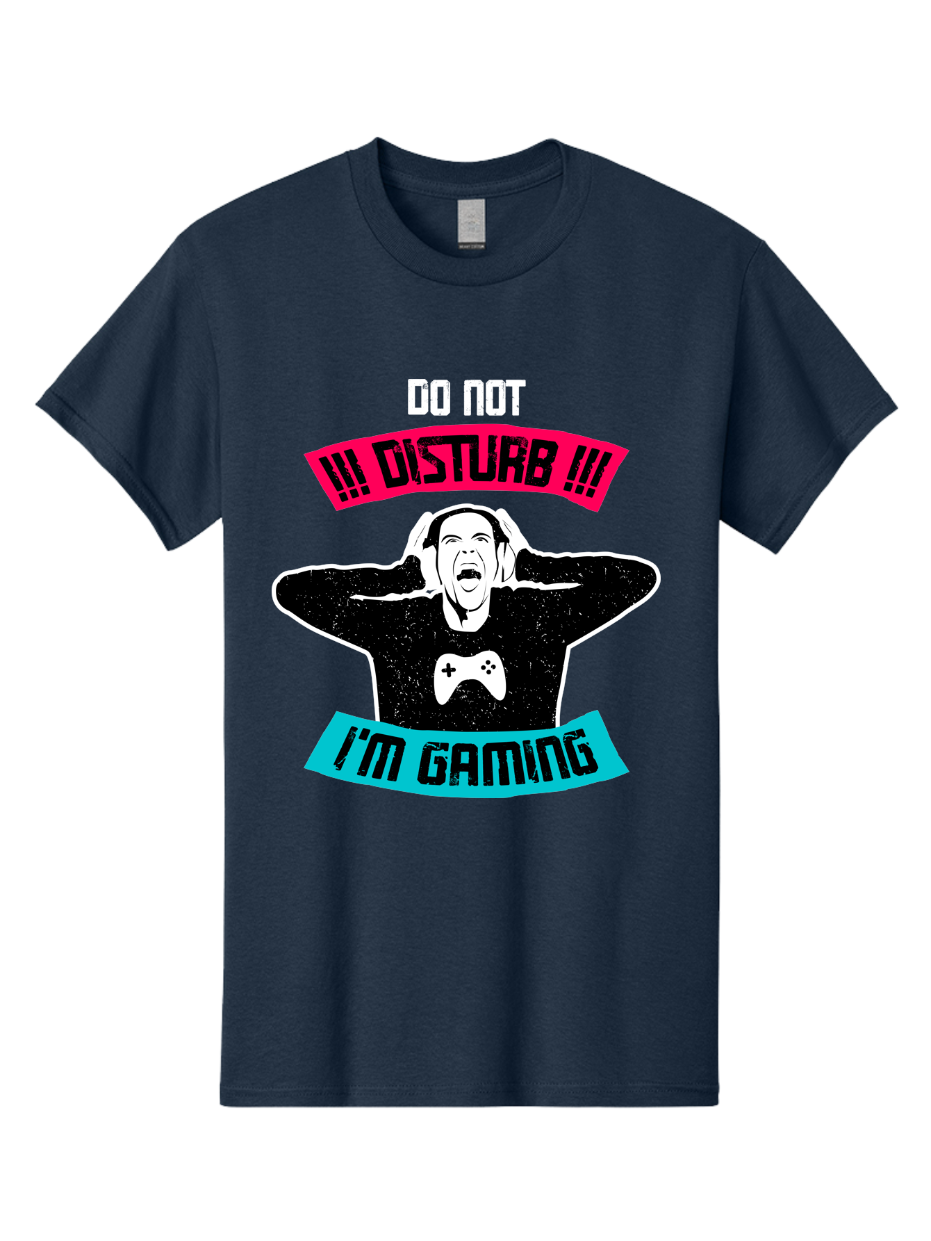 Do-Not-Disturb-I-M-Gaming Men'S Graphic Tee, 100% Cotton, Comfortable Casual Summer Wear, Machine Washable, Gaming Warning, Do Not Disturb, Gamer Warning, Gaming Sign, Gamer Alert, Game On, Serious Gamer, Warning Sign, Gamer Life - Aaa623 3