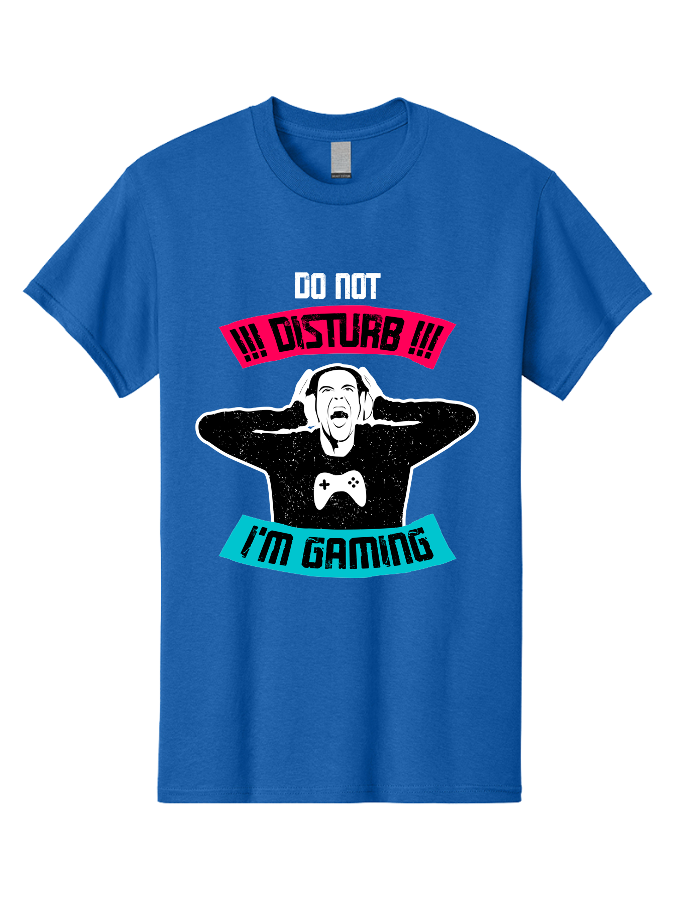 Do-Not-Disturb-I-M-Gaming Men'S Graphic Tee, 100% Cotton, Comfortable Casual Summer Wear, Machine Washable, Gaming Warning, Do Not Disturb, Gamer Warning, Gaming Sign, Gamer Alert, Game On, Serious Gamer, Warning Sign, Gamer Life - Aaa623 21