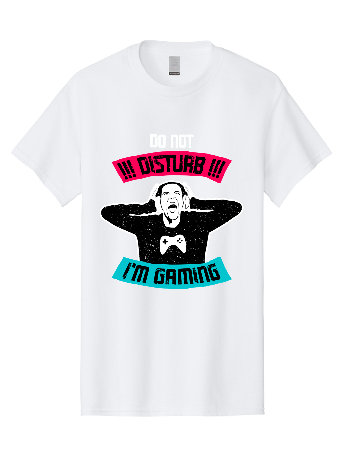 Do-Not-Disturb-I-M-Gaming Men'S Graphic Tee, 100% Cotton, Comfortable Casual Summer Wear, Machine Washable, Gaming Warning, Do Not Disturb, Gamer Warning, Gaming Sign, Gamer Alert, Game On, Serious Gamer, Warning Sign, Gamer Life - Aaa623 5