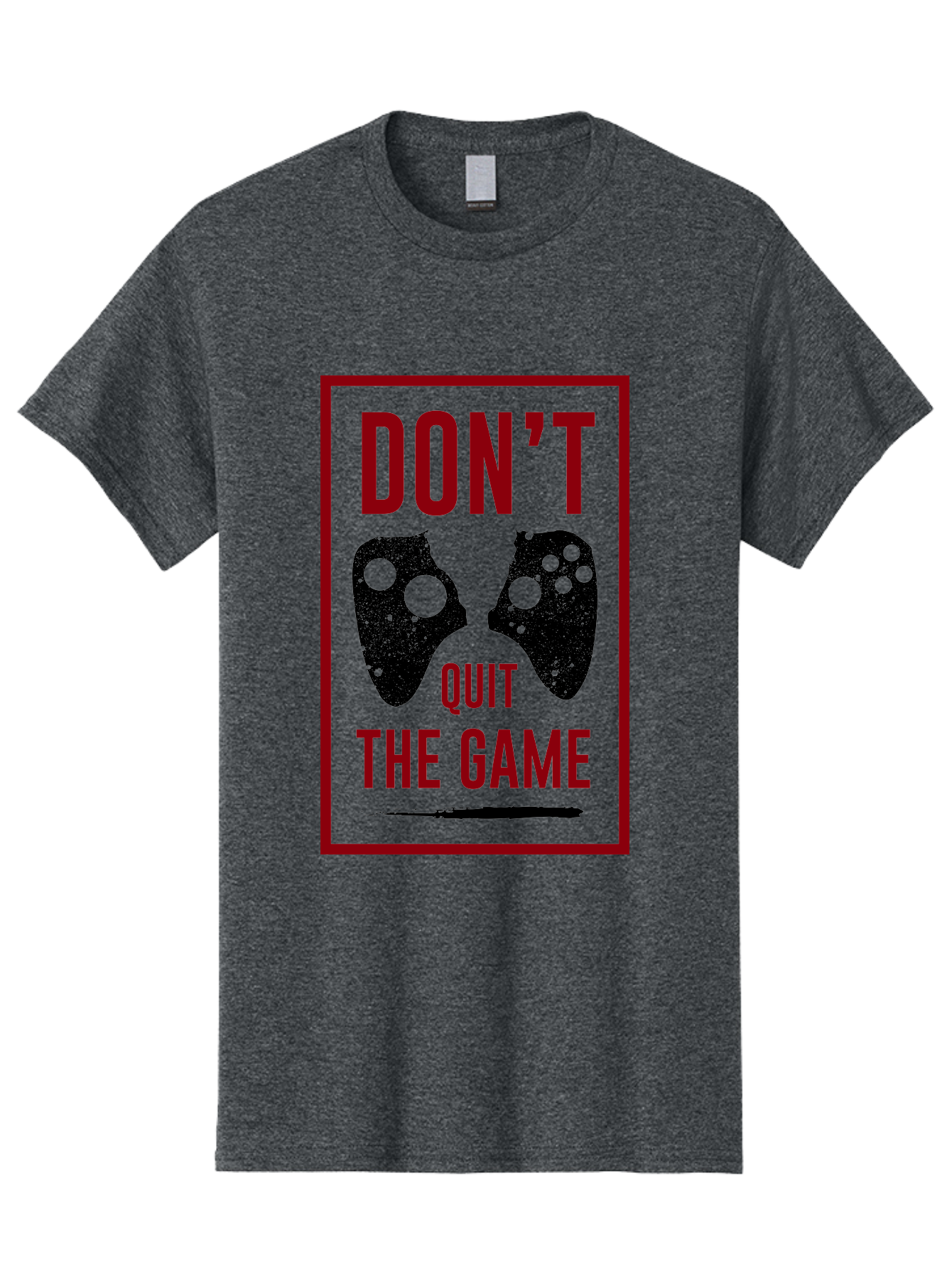 Don-T-Quit-The-Game Men'S Graphic Tee, 100% Cotton, Comfortable Casual Summer Wear, Machine Washable, Gaming Motivational Quote, Don'T Quit The Game, Gaming Controllers, Perseverance, Motivation, Gamers, Inspirational Quotes, Video Game - Aaa625 23