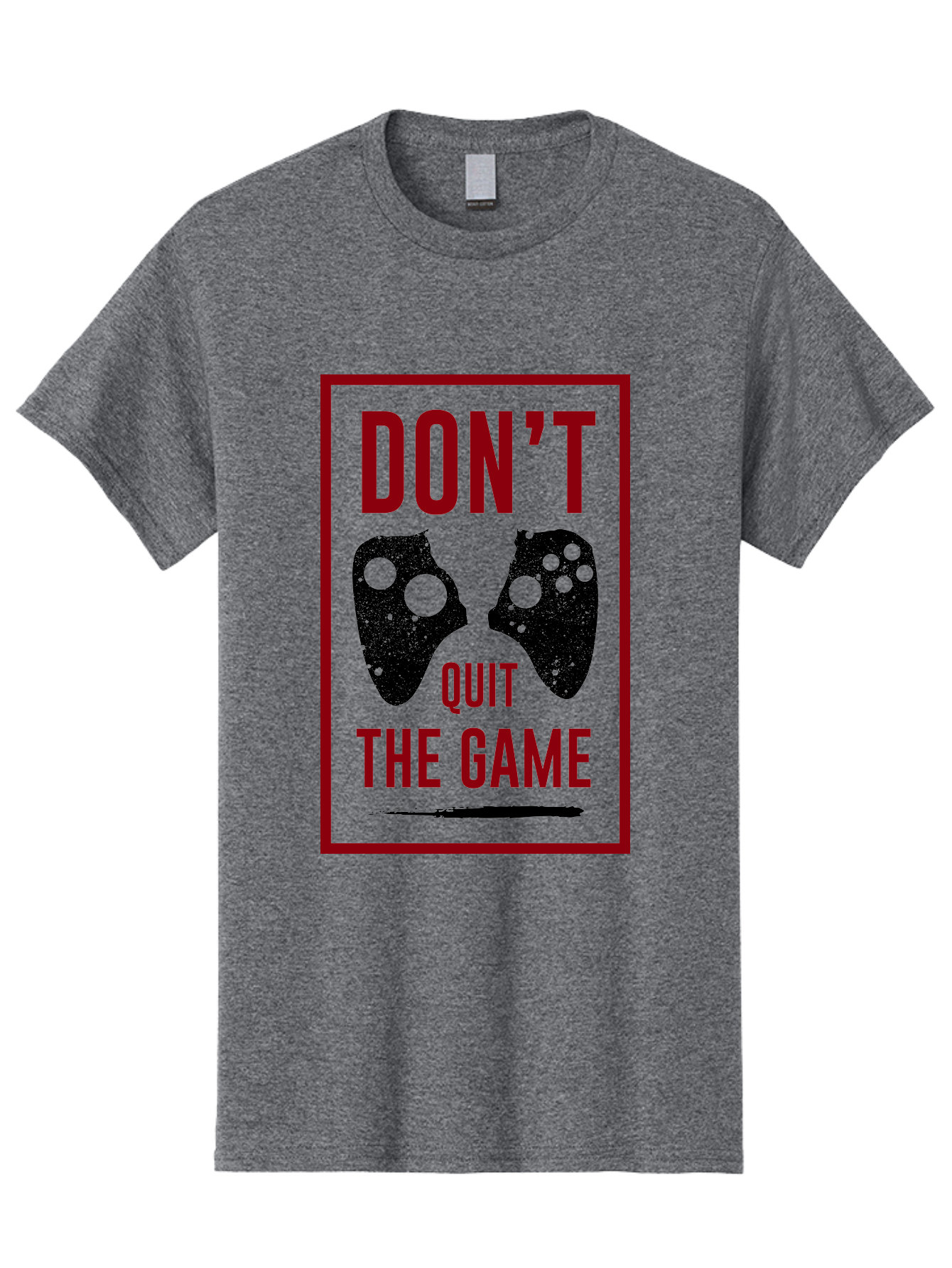 Don-T-Quit-The-Game Men'S Graphic Tee, 100% Cotton, Comfortable Casual Summer Wear, Machine Washable, Gaming Motivational Quote, Don'T Quit The Game, Gaming Controllers, Perseverance, Motivation, Gamers, Inspirational Quotes, Video Game - Aaa625 7