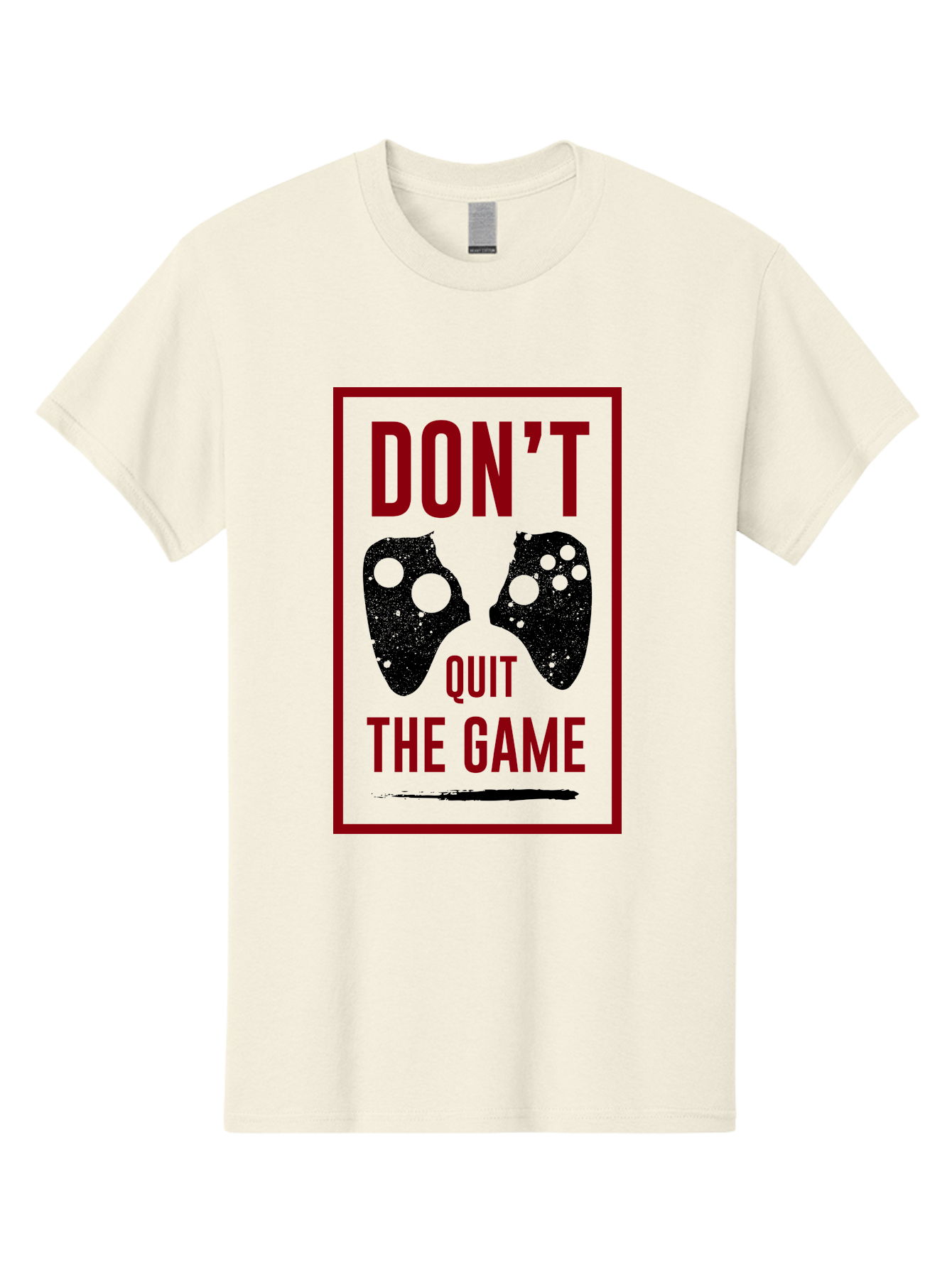 Don-T-Quit-The-Game Men'S Graphic Tee, 100% Cotton, Comfortable Casual Summer Wear, Machine Washable, Gaming Motivational Quote, Don'T Quit The Game, Gaming Controllers, Perseverance, Motivation, Gamers, Inspirational Quotes, Video Game - Aaa625 17