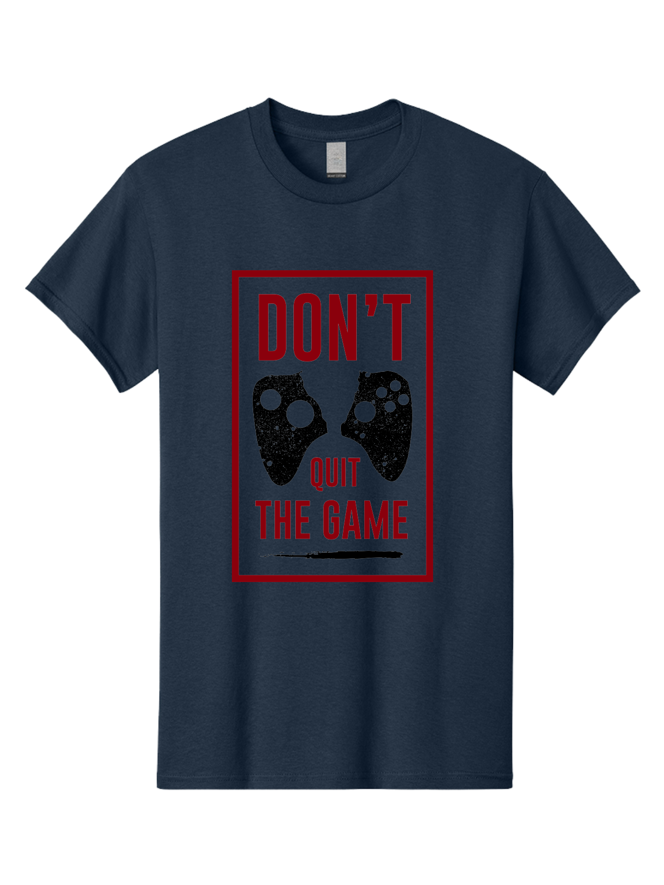 Don-T-Quit-The-Game Men'S Graphic Tee, 100% Cotton, Comfortable Casual Summer Wear, Machine Washable, Gaming Motivational Quote, Don'T Quit The Game, Gaming Controllers, Perseverance, Motivation, Gamers, Inspirational Quotes, Video Game - Aaa625 3