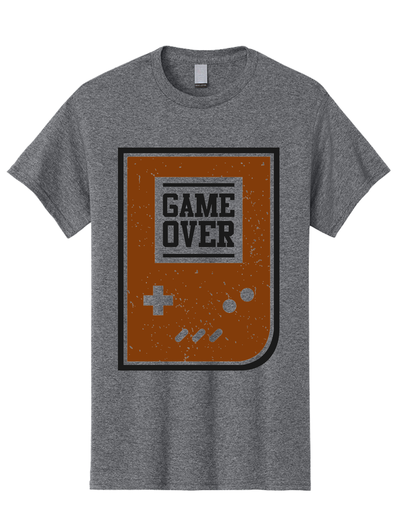 Game-Over Men'S Graphic Tee, 100% Cotton, Comfortable Casual Summer Wear, Machine Washable, Game Over Screen, Retro Video Game, Nostalgic Gaming, Classic Arcade, Pixel Art, Game Over Text, Old School Gaming, Vintage Console - Aaa632 15