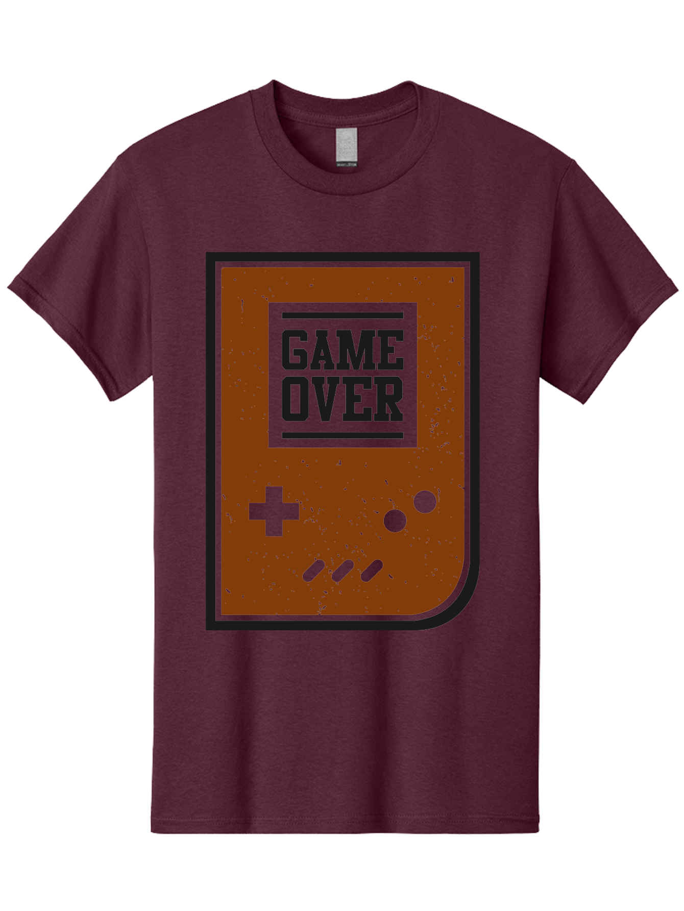 Game-Over Men'S Graphic Tee, 100% Cotton, Comfortable Casual Summer Wear, Machine Washable, Game Over Screen, Retro Video Game, Nostalgic Gaming, Classic Arcade, Pixel Art, Game Over Text, Old School Gaming, Vintage Console - Aaa632 23