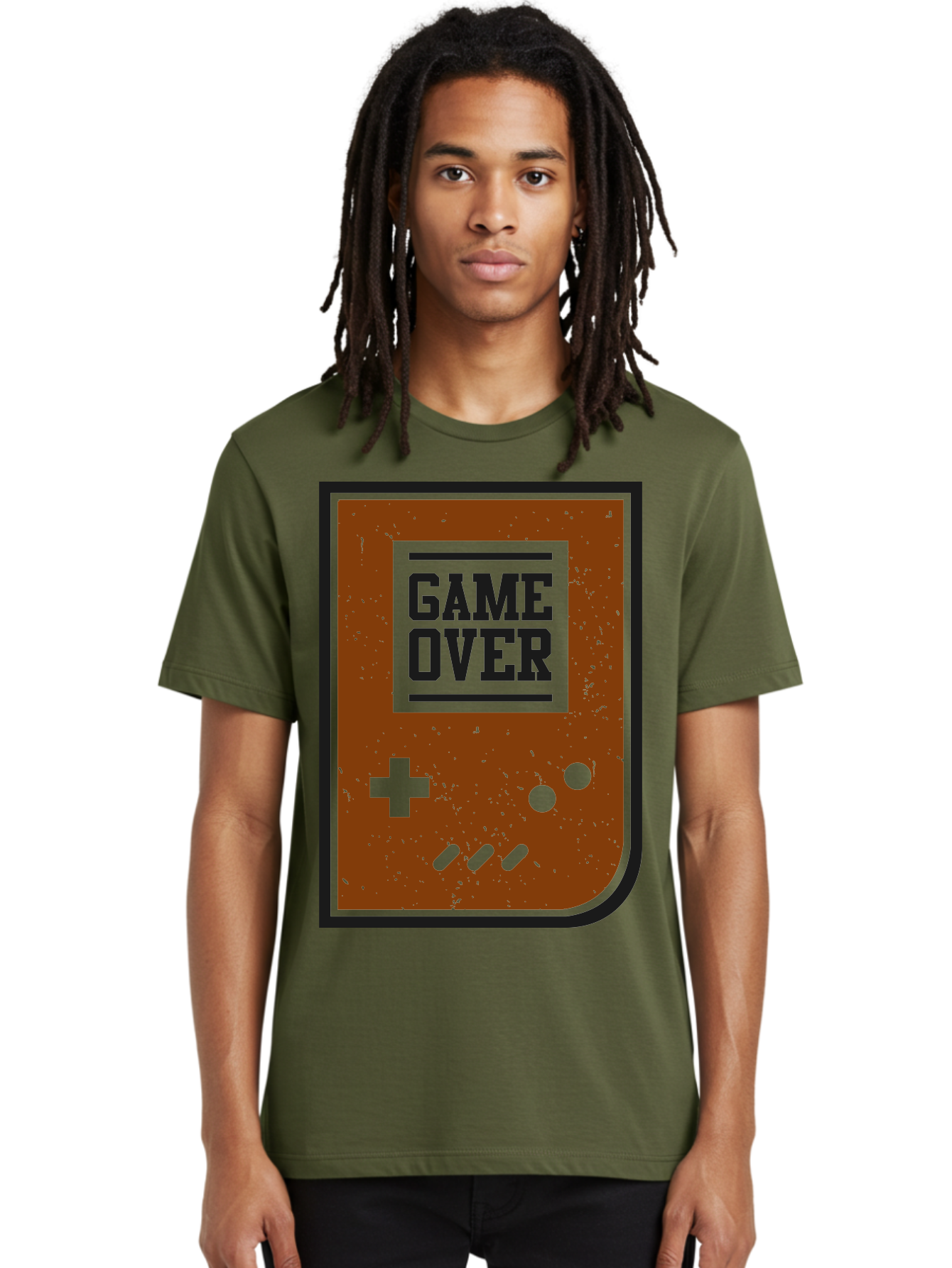 Game-Over Men'S Graphic Tee, 100% Cotton, Comfortable Casual Summer Wear, Machine Washable, Game Over Screen, Retro Video Game, Nostalgic Gaming, Classic Arcade, Pixel Art, Game Over Text, Old School Gaming, Vintage Console - Aaa632 10