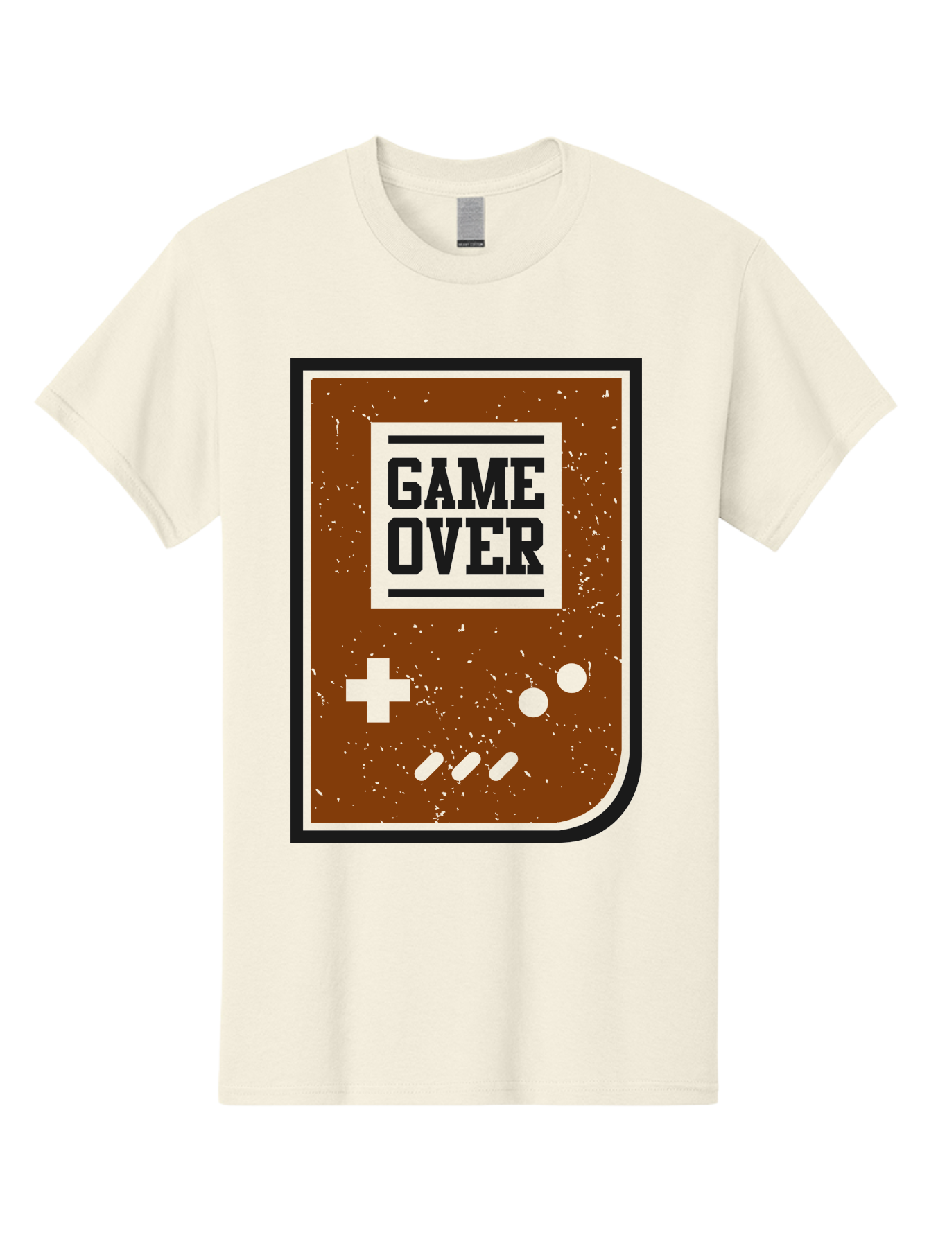 Game-Over Men'S Graphic Tee, 100% Cotton, Comfortable Casual Summer Wear, Machine Washable, Game Over Screen, Retro Video Game, Nostalgic Gaming, Classic Arcade, Pixel Art, Game Over Text, Old School Gaming, Vintage Console - Aaa632 17