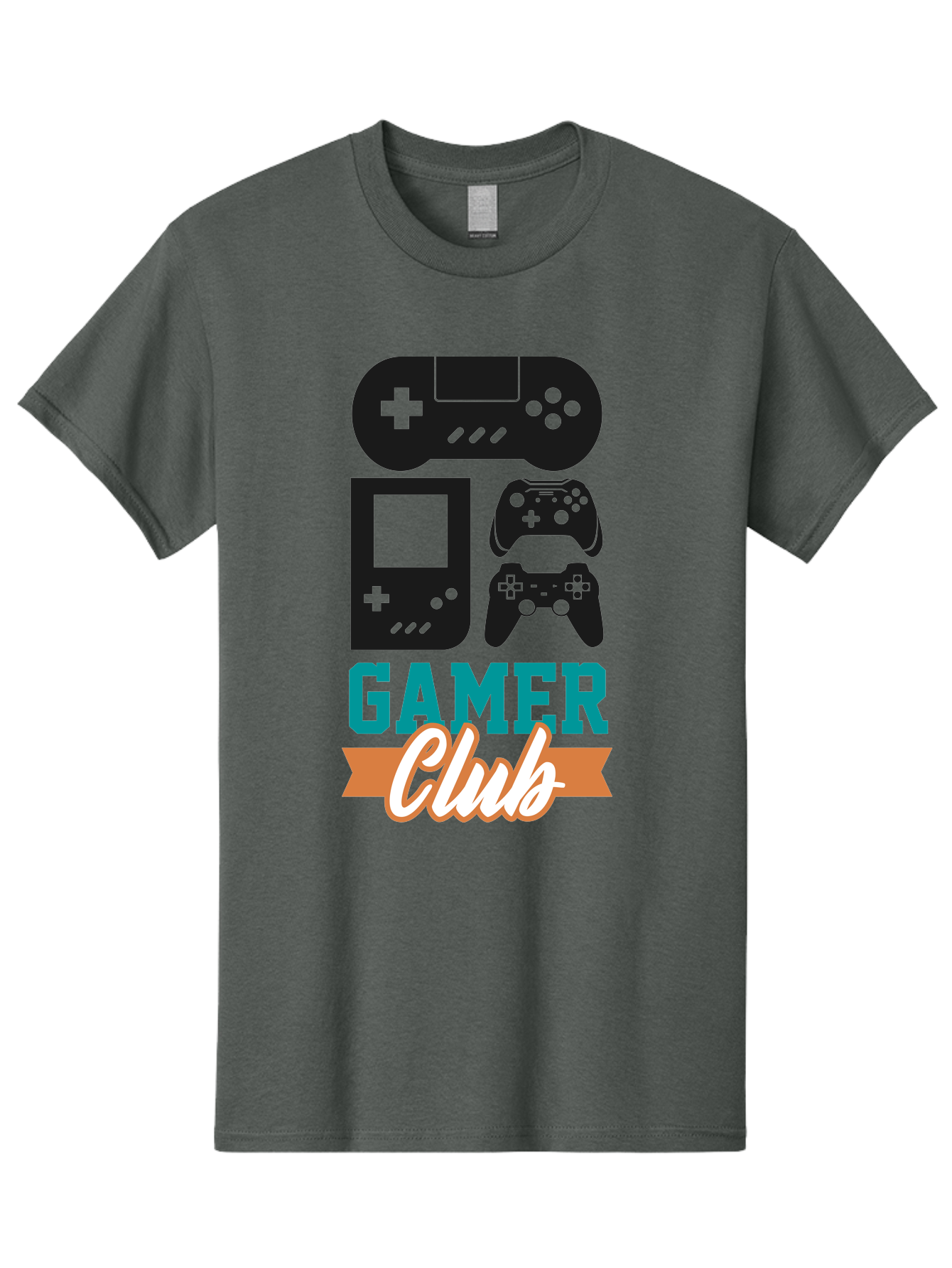 Gamer-Club Men'S Graphic Tee, 100% Cotton, Comfortable Casual Summer Wear, Machine Washable, Gaming Club, Gamer Community, Game Controllers, Video Games, Gamepad, Gaming Console, Game Controller Graphics, Gaming Accessories, Game Night - Aaa633 5