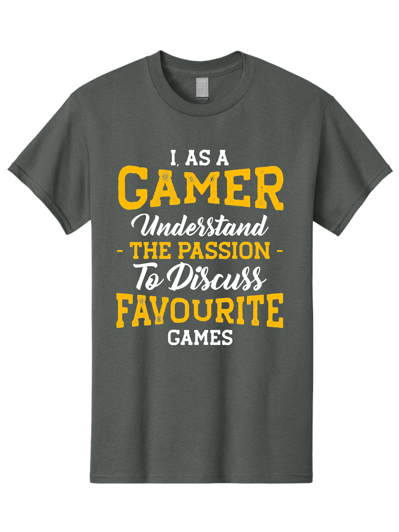 Gamer-Quote Men'S Graphic Tee, 100% Cotton, Comfortable Casual Summer Wear, Machine Washable, Gamer Culture, Gaming Passion, Discussing Favorite Games, Gamer Community, Video Game Enthusiasm, Gaming Interest, Gamer Life - Aaa636 1