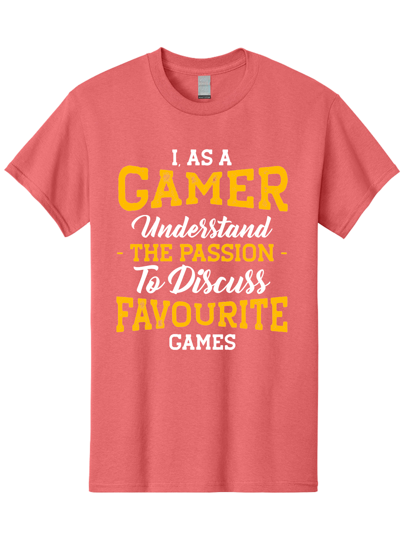 Gamer-Quote Men'S Graphic Tee, 100% Cotton, Comfortable Casual Summer Wear, Machine Washable, Gamer Culture, Gaming Passion, Discussing Favorite Games, Gamer Community, Video Game Enthusiasm, Gaming Interest, Gamer Life - Aaa636 19