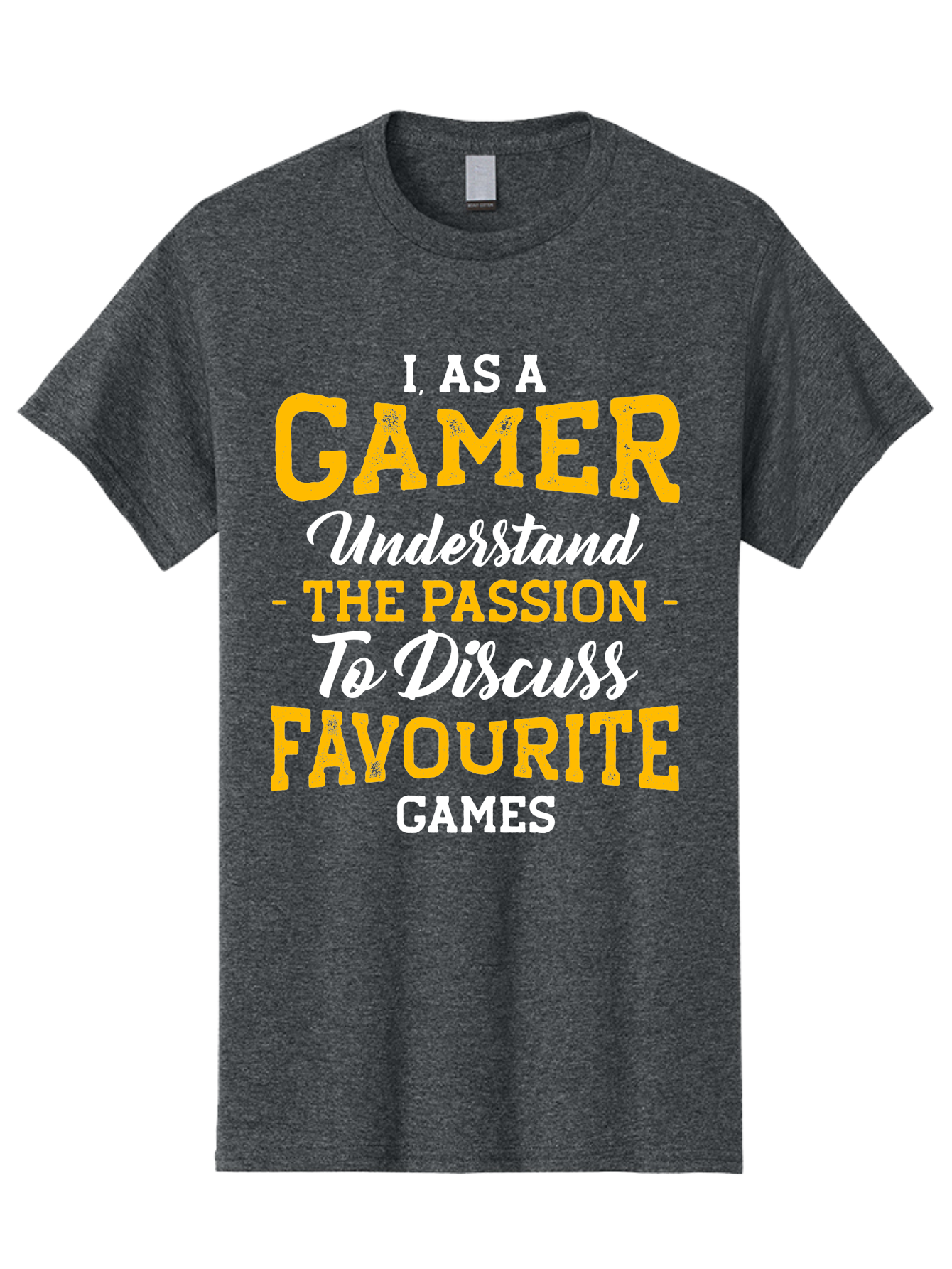 Gamer-Quote Men'S Graphic Tee, 100% Cotton, Comfortable Casual Summer Wear, Machine Washable, Gamer Culture, Gaming Passion, Discussing Favorite Games, Gamer Community, Video Game Enthusiasm, Gaming Interest, Gamer Life - Aaa636 7