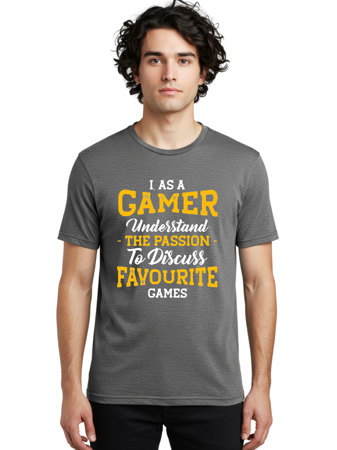 Gamer-Quote Men'S Graphic Tee, 100% Cotton, Comfortable Casual Summer Wear, Machine Washable, Gamer Culture, Gaming Passion, Discussing Favorite Games, Gamer Community, Video Game Enthusiasm, Gaming Interest, Gamer Life - Aaa636 30