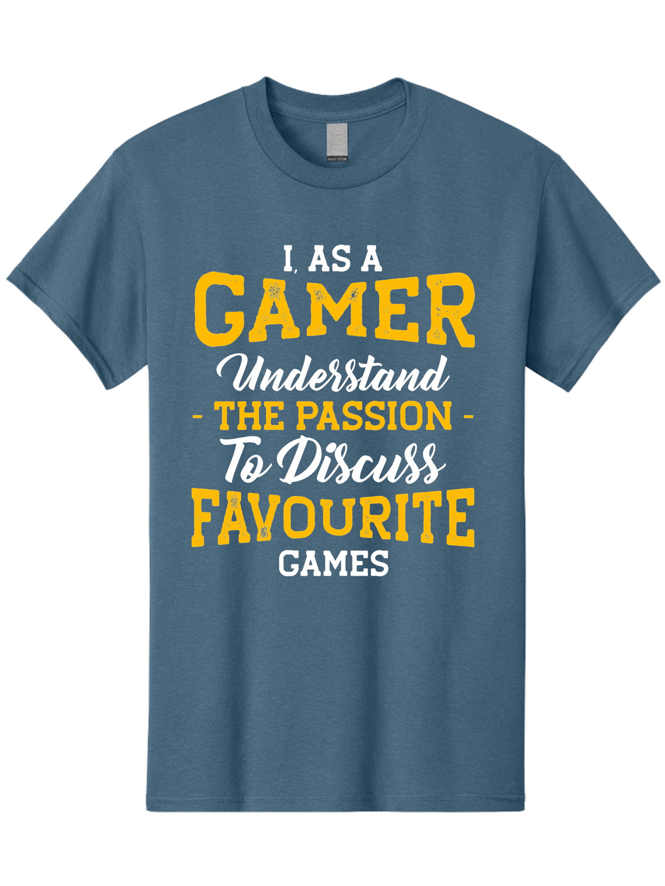 Gamer-Quote Men'S Graphic Tee, 100% Cotton, Comfortable Casual Summer Wear, Machine Washable, Gamer Culture, Gaming Passion, Discussing Favorite Games, Gamer Community, Video Game Enthusiasm, Gaming Interest, Gamer Life - Aaa636 9
