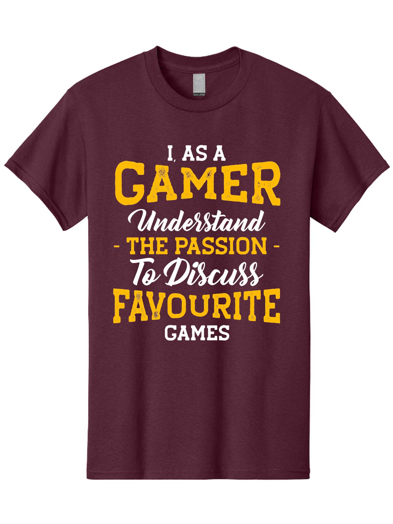 Gamer-Quote Men'S Graphic Tee, 100% Cotton, Comfortable Casual Summer Wear, Machine Washable, Gamer Culture, Gaming Passion, Discussing Favorite Games, Gamer Community, Video Game Enthusiasm, Gaming Interest, Gamer Life - Aaa636 21