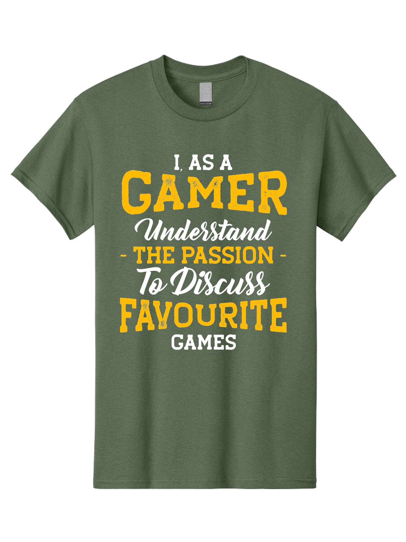 Gamer-Quote Men'S Graphic Tee, 100% Cotton, Comfortable Casual Summer Wear, Machine Washable, Gamer Culture, Gaming Passion, Discussing Favorite Games, Gamer Community, Video Game Enthusiasm, Gaming Interest, Gamer Life - Aaa636 23