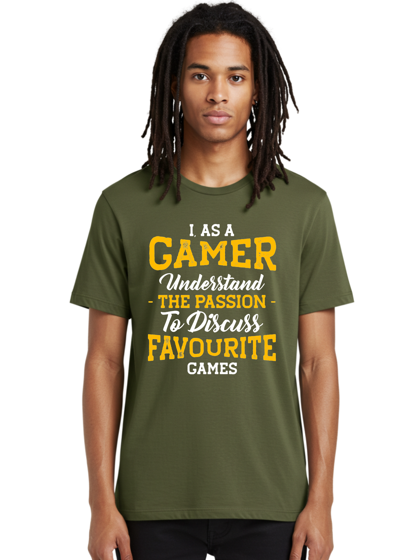 Gamer-Quote Men'S Graphic Tee, 100% Cotton, Comfortable Casual Summer Wear, Machine Washable, Gamer Culture, Gaming Passion, Discussing Favorite Games, Gamer Community, Video Game Enthusiasm, Gaming Interest, Gamer Life - Aaa636 24