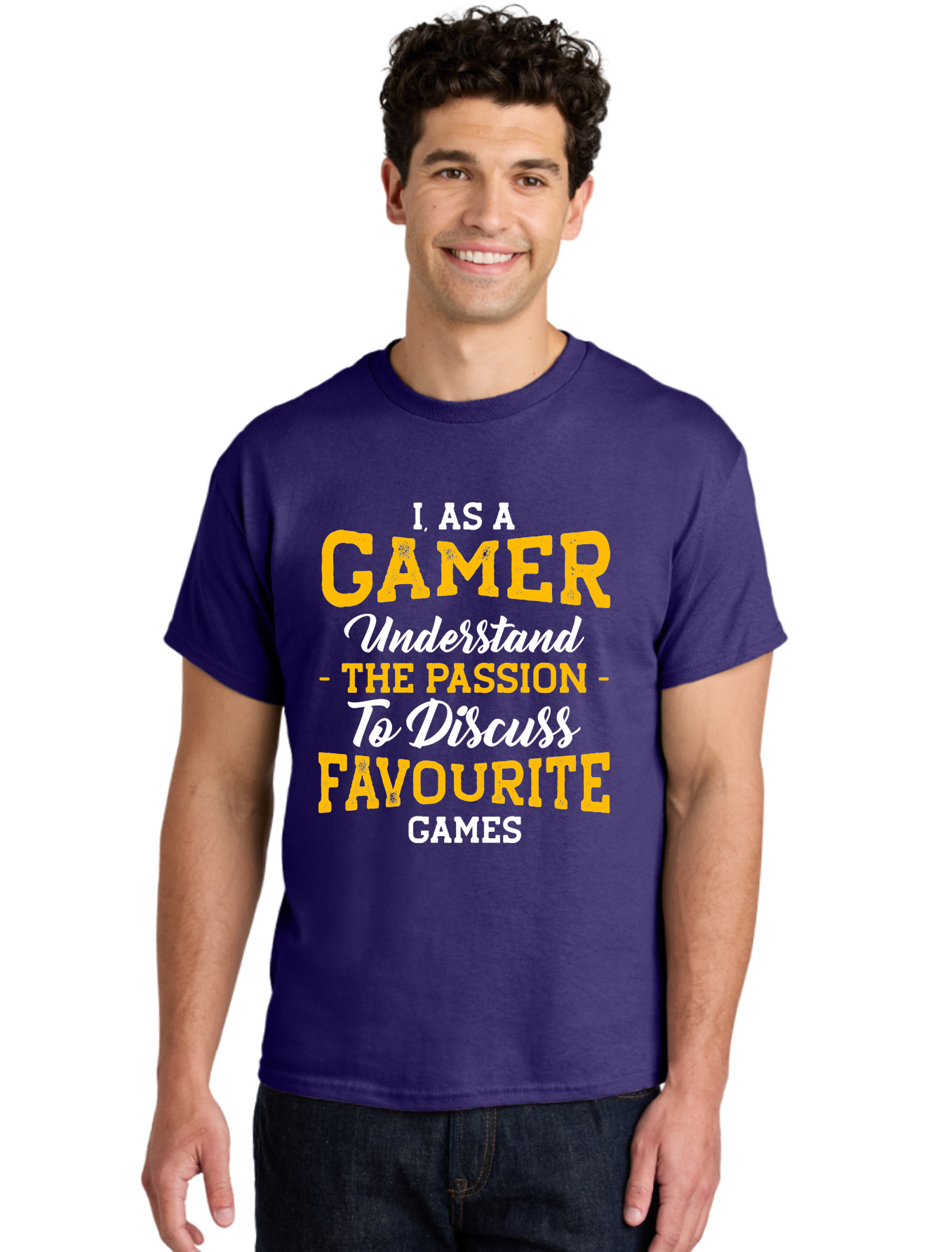 Gamer-Quote Men'S Graphic Tee, 100% Cotton, Comfortable Casual Summer Wear, Machine Washable, Gamer Culture, Gaming Passion, Discussing Favorite Games, Gamer Community, Video Game Enthusiasm, Gaming Interest, Gamer Life - Aaa636 14