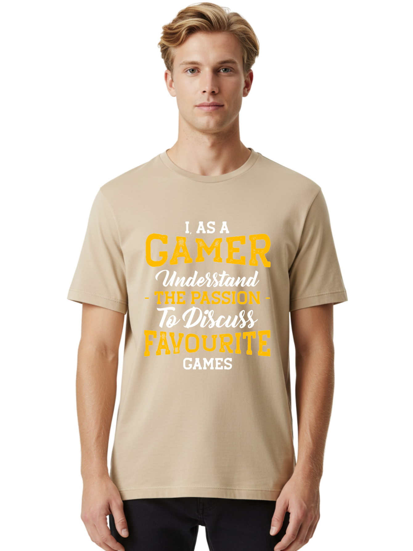 Gamer-Quote Men'S Graphic Tee, 100% Cotton, Comfortable Casual Summer Wear, Machine Washable, Gamer Culture, Gaming Passion, Discussing Favorite Games, Gamer Community, Video Game Enthusiasm, Gaming Interest, Gamer Life - Aaa636 18
