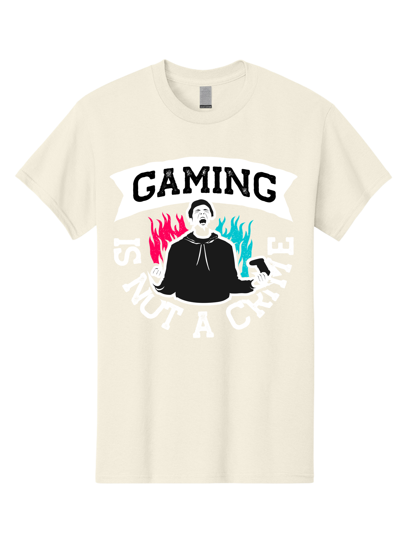 Gaming-Is-Not-A-Crime Men'S Graphic Tee, 100% Cotton, Comfortable Casual Summer Wear, Machine Washable, Gaming Culture, Gamer Identity, Pop Culture Graphics, Bold Typography, Video Game Illustrations, Passionate Expression, Loud And Proud, - Aaa639 29