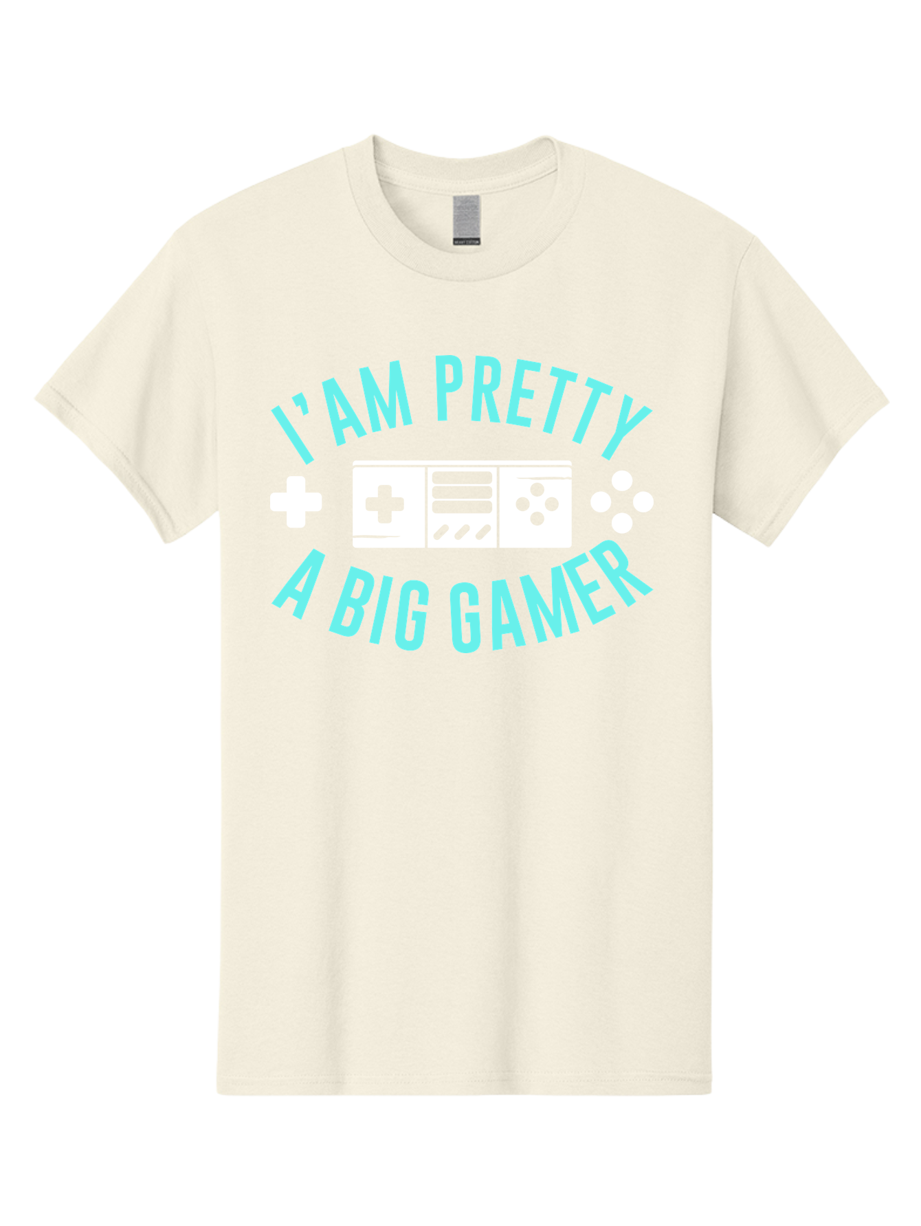 I-Am-Pretty-A-Big-Gamer Men'S Graphic Tee, 100% Cotton, Comfortable Casual Summer Wear, Machine Washable, Gaming Graphic, Gamer Quote, Game Console Icon, I Am Pretty Big Gamer, Positive Affirmation, Gaming Culture, Fun Design, - Aaa642 23
