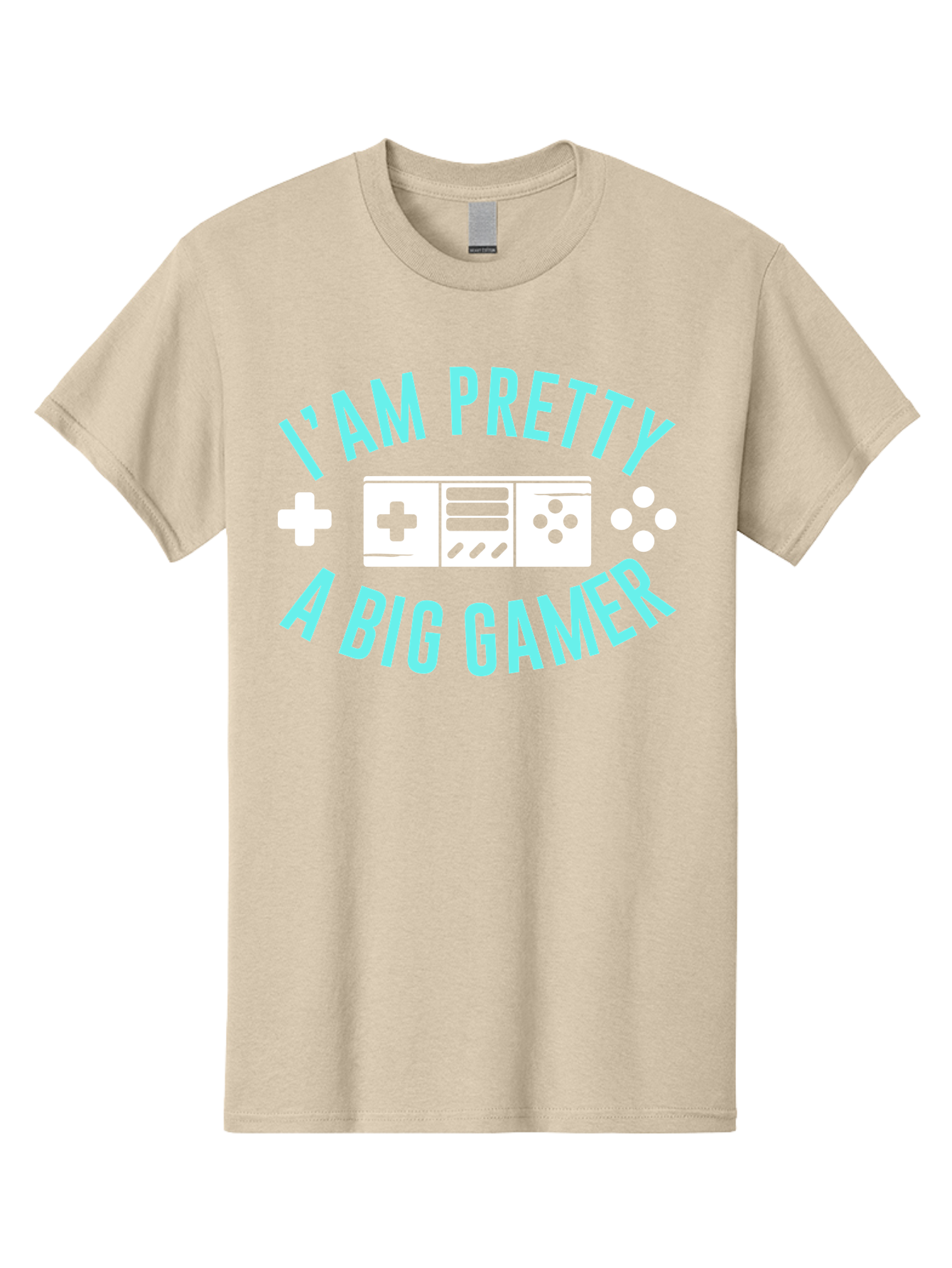 I-Am-Pretty-A-Big-Gamer Men'S Graphic Tee, 100% Cotton, Comfortable Casual Summer Wear, Machine Washable, Gaming Graphic, Gamer Quote, Game Console Icon, I Am Pretty Big Gamer, Positive Affirmation, Gaming Culture, Fun Design, - Aaa642 9