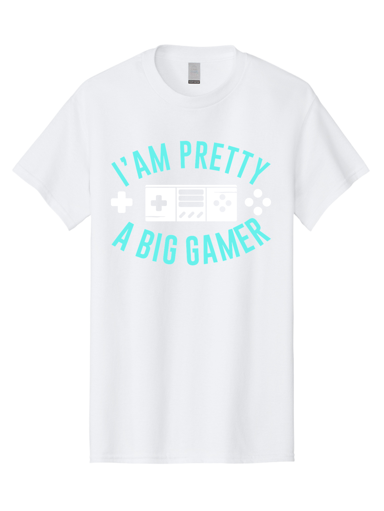 I-Am-Pretty-A-Big-Gamer Men'S Graphic Tee, 100% Cotton, Comfortable Casual Summer Wear, Machine Washable, Gaming Graphic, Gamer Quote, Game Console Icon, I Am Pretty Big Gamer, Positive Affirmation, Gaming Culture, Fun Design, - Aaa642 27