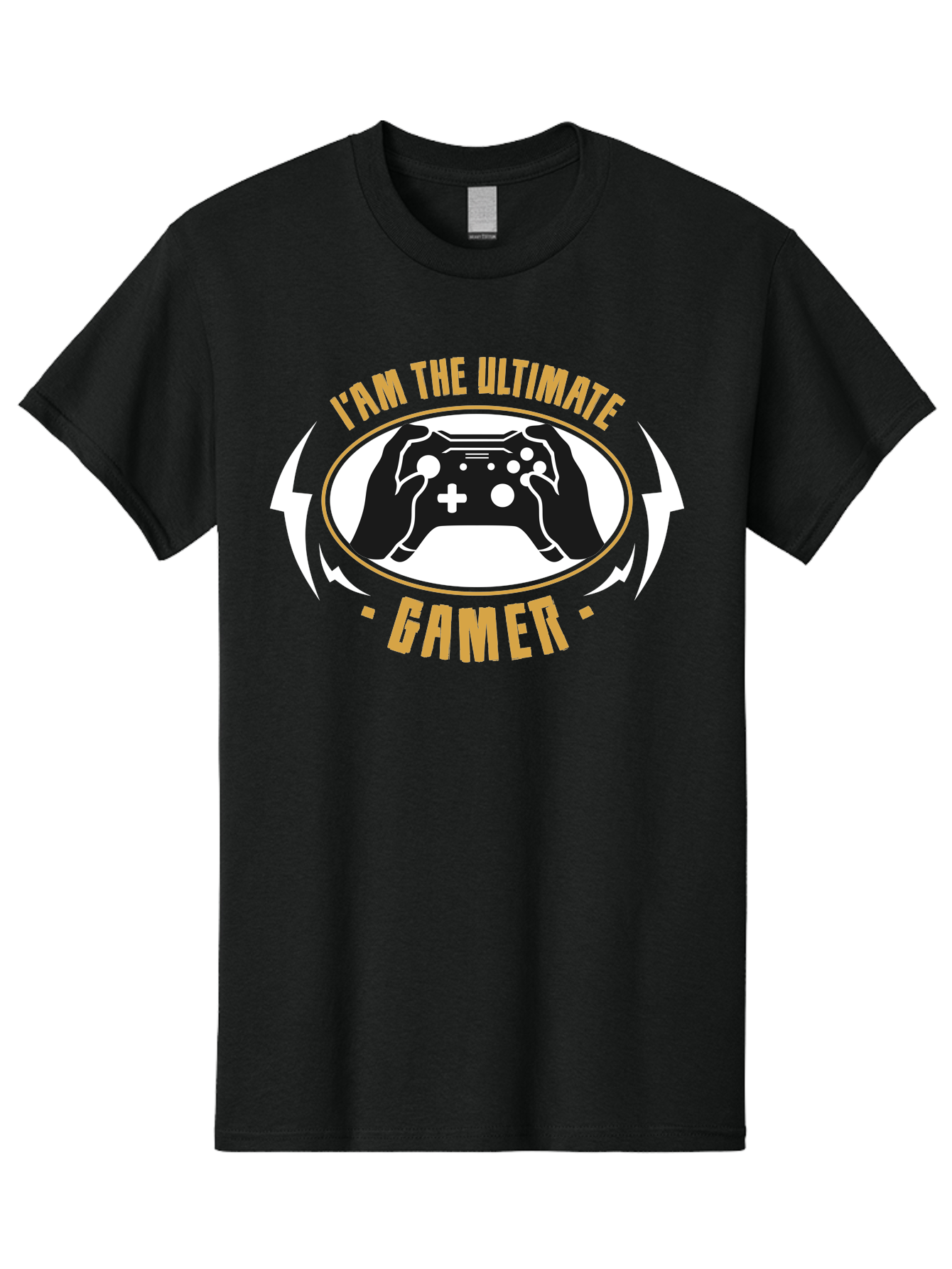 I-Am-The-Ultimate-Gamer Men'S Graphic Tee, 100% Cotton, Comfortable Casual Summer Wear, Machine Washable, Gaming Controller, Gamer Lifestyle, Video Game Culture, Gaming Community, Ultimate Gamer, Gaming Graphics, Game On - Aaa643 3