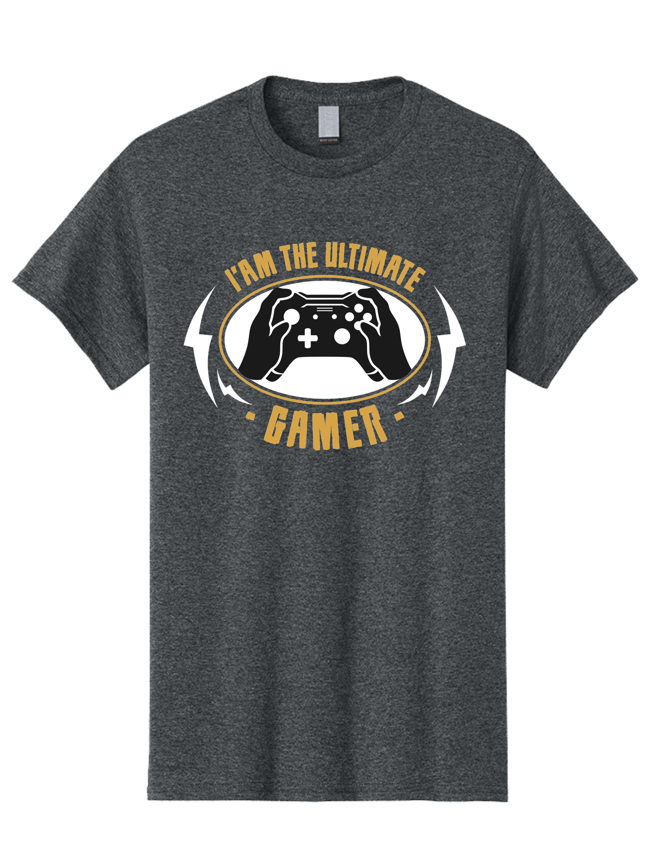 I-Am-The-Ultimate-Gamer Men'S Graphic Tee, 100% Cotton, Comfortable Casual Summer Wear, Machine Washable, Gaming Controller, Gamer Lifestyle, Video Game Culture, Gaming Community, Ultimate Gamer, Gaming Graphics, Game On - Aaa643 21