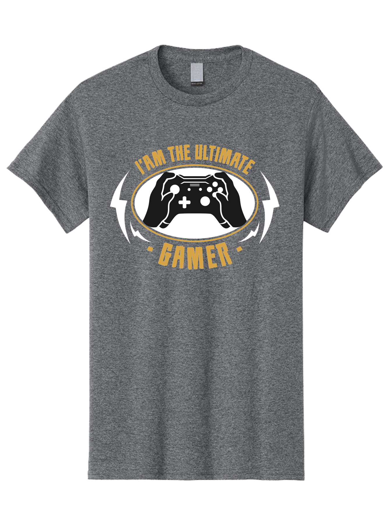 I-Am-The-Ultimate-Gamer Men'S Graphic Tee, 100% Cotton, Comfortable Casual Summer Wear, Machine Washable, Gaming Controller, Gamer Lifestyle, Video Game Culture, Gaming Community, Ultimate Gamer, Gaming Graphics, Game On - Aaa643 13