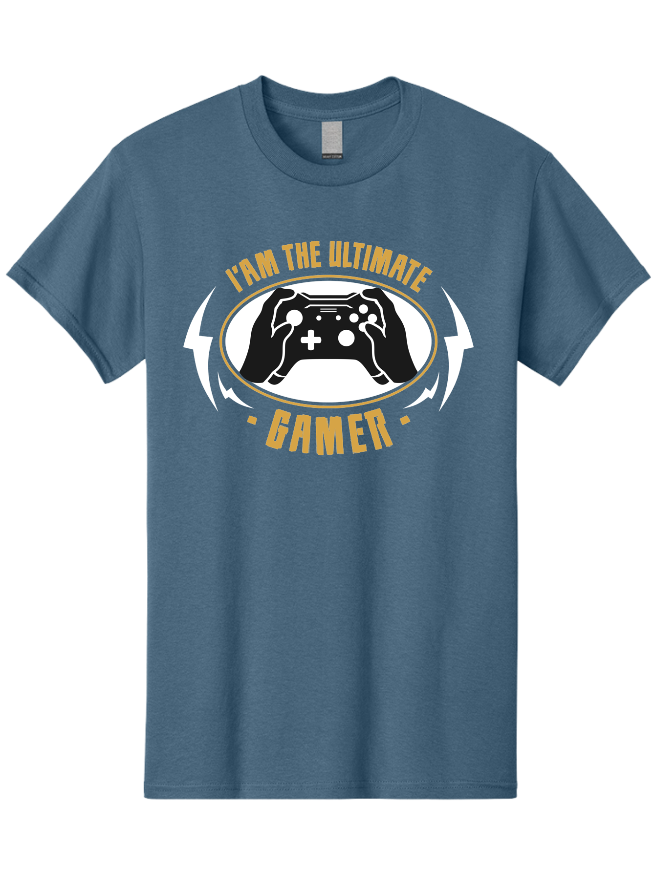I-Am-The-Ultimate-Gamer Men'S Graphic Tee, 100% Cotton, Comfortable Casual Summer Wear, Machine Washable, Gaming Controller, Gamer Lifestyle, Video Game Culture, Gaming Community, Ultimate Gamer, Gaming Graphics, Game On - Aaa643 9