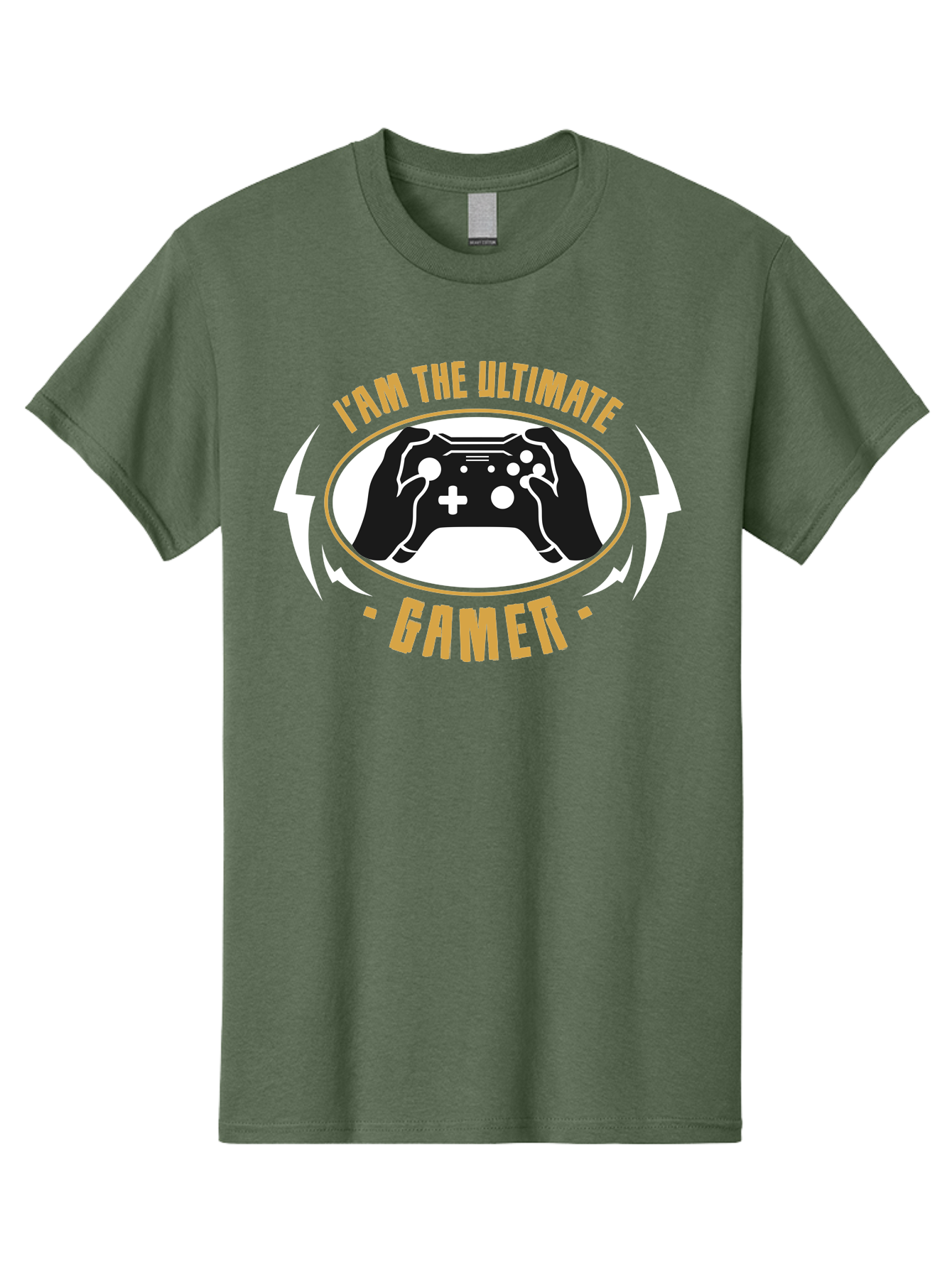I-Am-The-Ultimate-Gamer Men'S Graphic Tee, 100% Cotton, Comfortable Casual Summer Wear, Machine Washable, Gaming Controller, Gamer Lifestyle, Video Game Culture, Gaming Community, Ultimate Gamer, Gaming Graphics, Game On - Aaa643 5