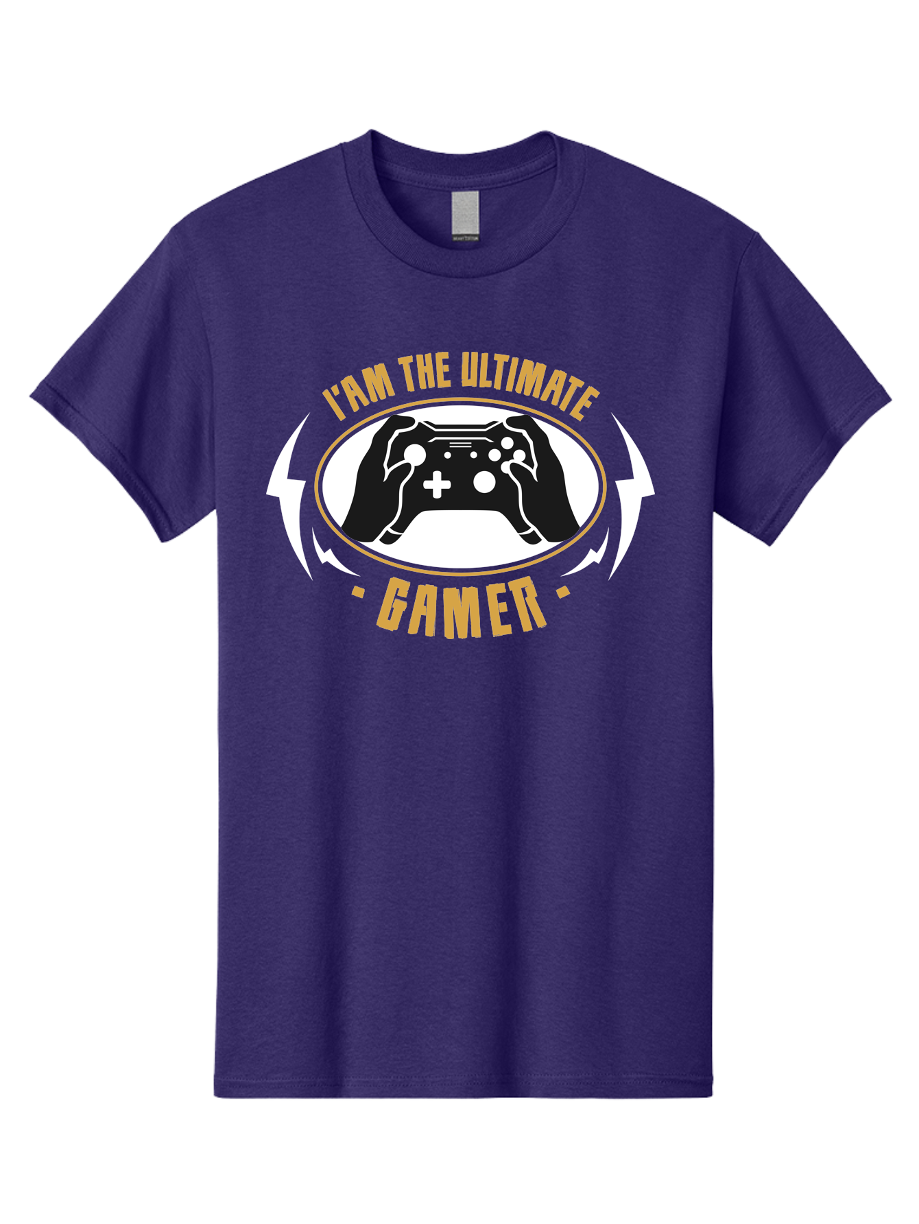 I-Am-The-Ultimate-Gamer Men'S Graphic Tee, 100% Cotton, Comfortable Casual Summer Wear, Machine Washable, Gaming Controller, Gamer Lifestyle, Video Game Culture, Gaming Community, Ultimate Gamer, Gaming Graphics, Game On - Aaa643 15