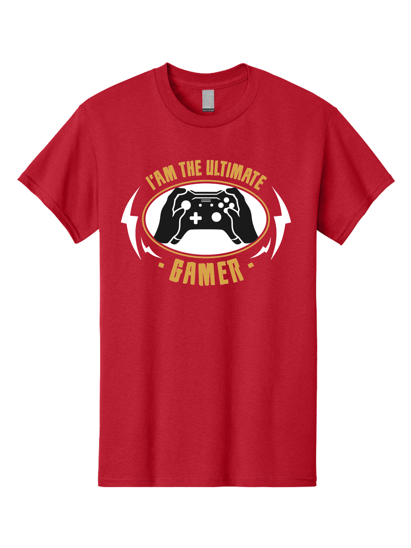 I-Am-The-Ultimate-Gamer Men'S Graphic Tee, 100% Cotton, Comfortable Casual Summer Wear, Machine Washable, Gaming Controller, Gamer Lifestyle, Video Game Culture, Gaming Community, Ultimate Gamer, Gaming Graphics, Game On - Aaa643 27