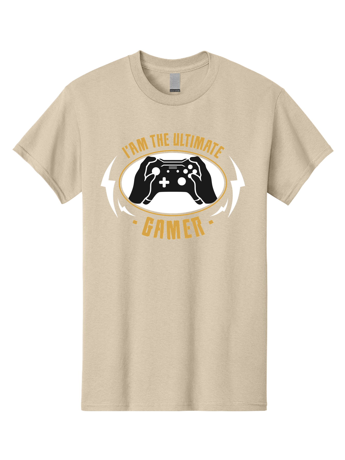 I-Am-The-Ultimate-Gamer Men'S Graphic Tee, 100% Cotton, Comfortable Casual Summer Wear, Machine Washable, Gaming Controller, Gamer Lifestyle, Video Game Culture, Gaming Community, Ultimate Gamer, Gaming Graphics, Game On - Aaa643 23