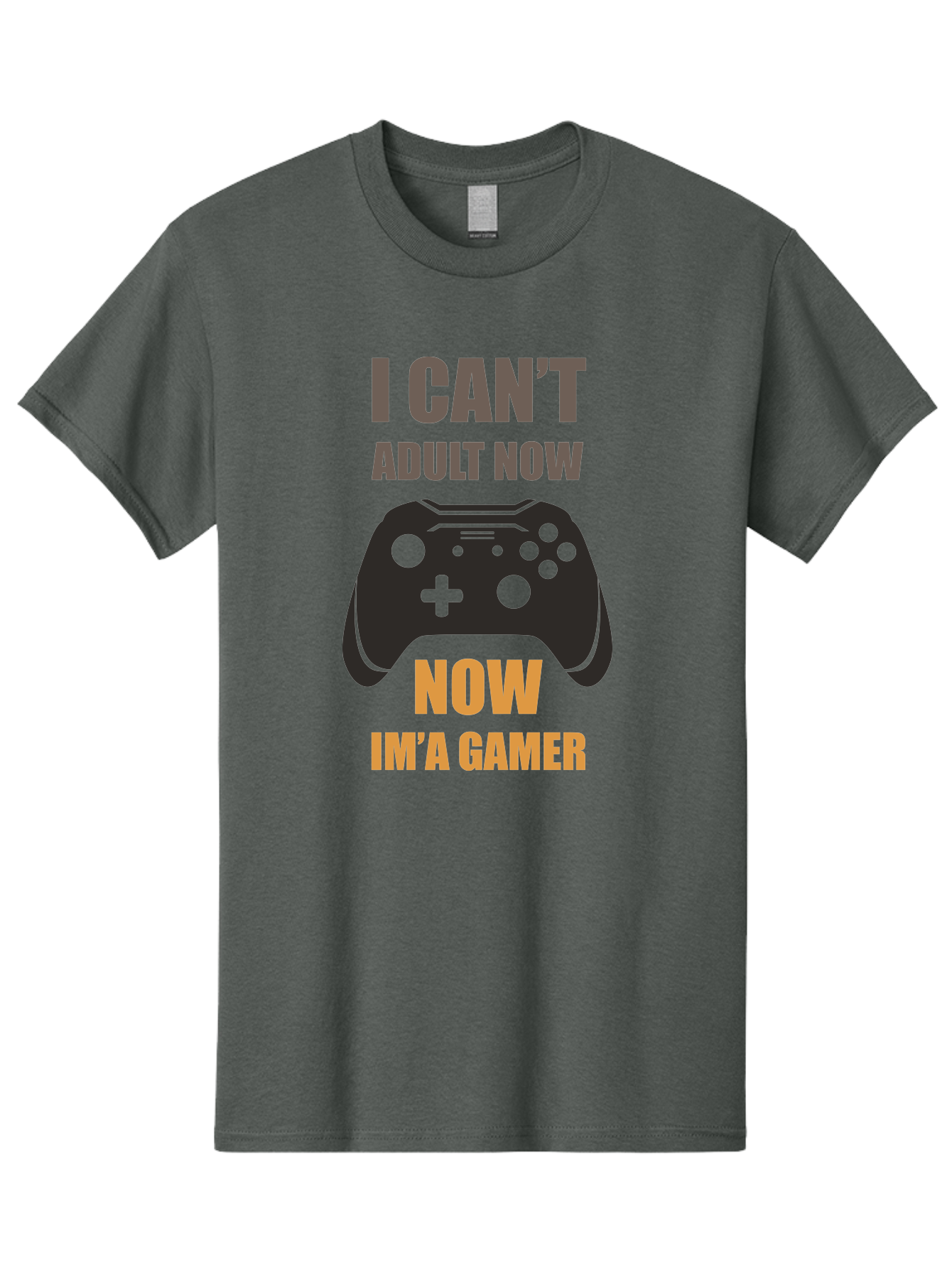 I-Can-T-Adult-Now Men'S Graphic Tee, 100% Cotton, Comfortable Casual Summer Wear, Machine Washable, Gaming Humor, Gamer Life, Video Game Controller, Can'T Adult, Gaming Culture, Fun Quote, Gaming Quote, Playful Graphics, Gaming Phrases - Aaa644 3